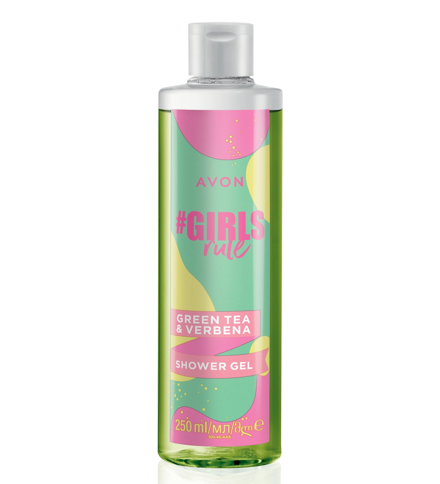 Avon Girls Rule Verbena And Green Tea Scented Shower Gel 250 Ml.