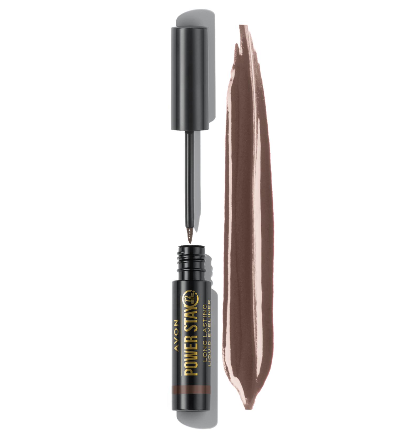 Avon Power Stay Long-Lasting Liquid Eyeliner Chocolate Brown - Buy Online on GoSupps.com