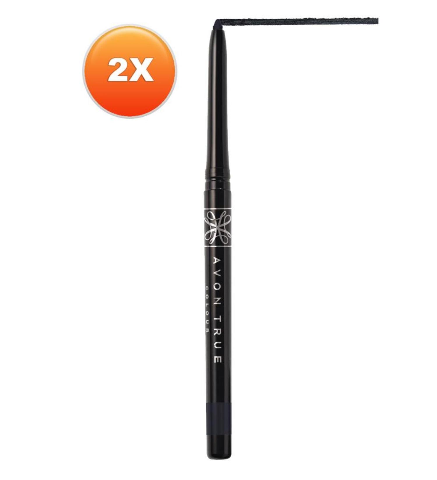 Avon Glimmersticks Lift Eyeliner Saturn Grey 2 Pack + Pocket Mirror