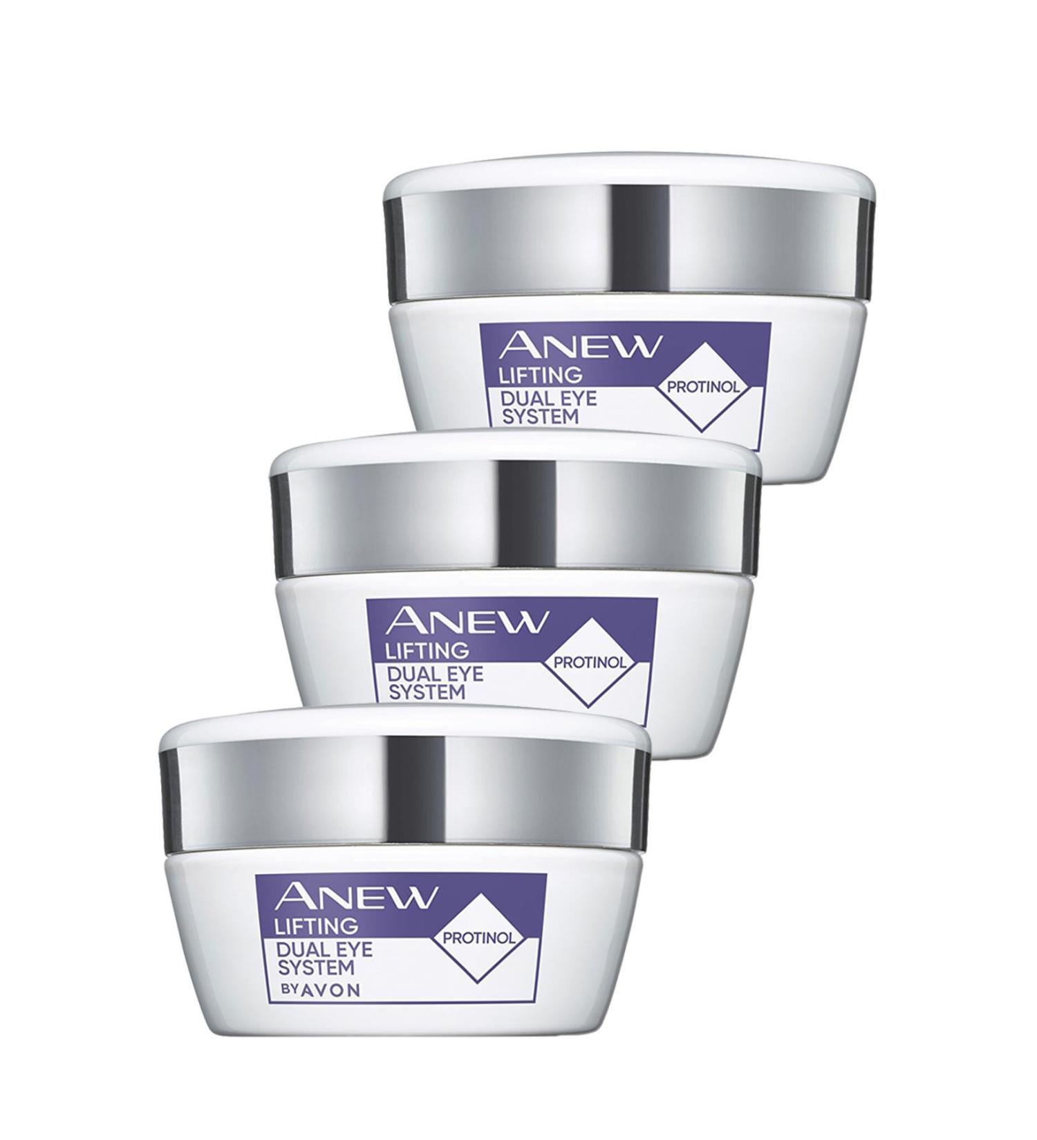 Avon Lifting Dual Eye Contour Care System 2x10 Ml. Triple Set - Buy Online on GoSupps.com