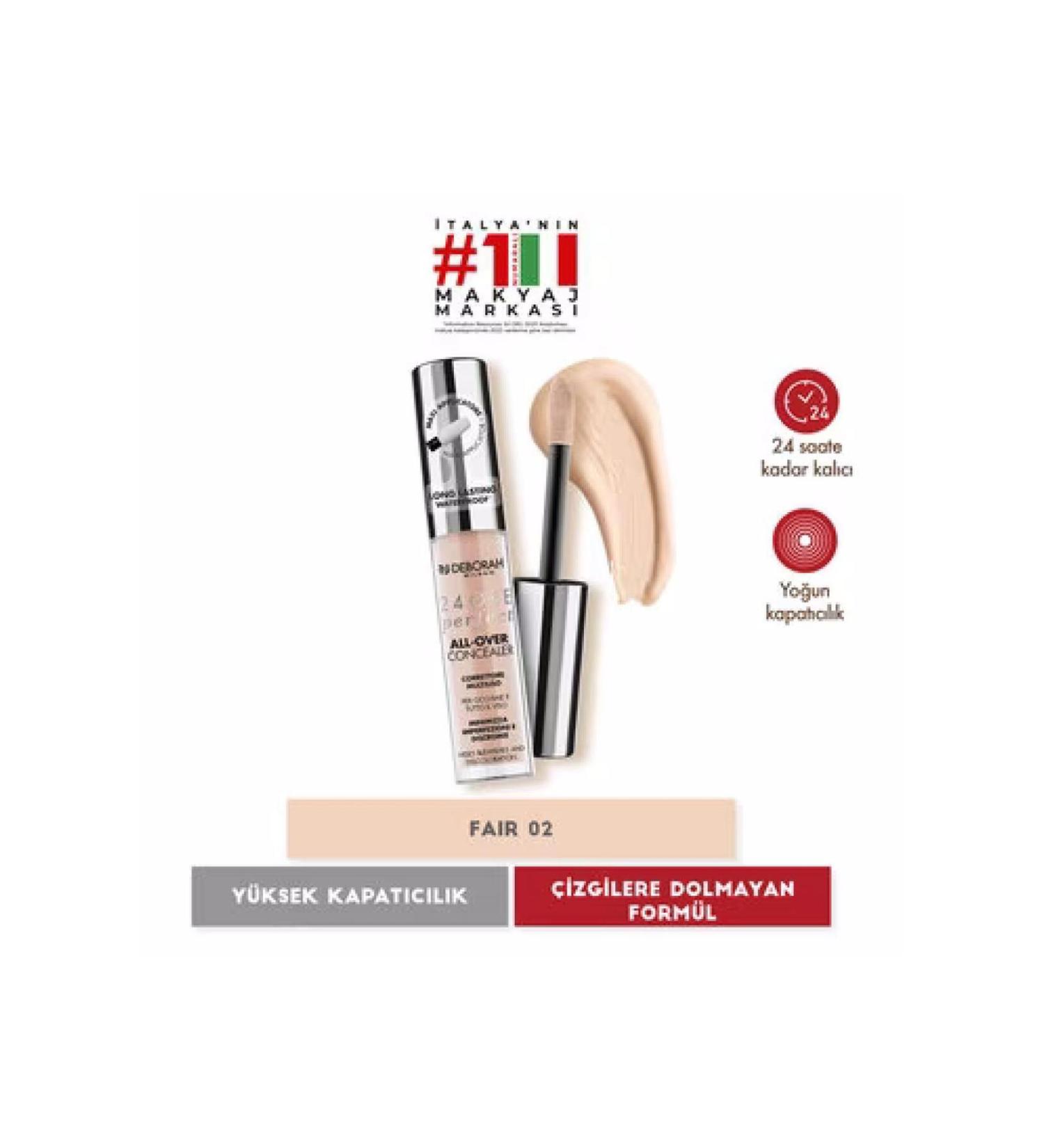Deborah 24Ore All Over Concealer Waterproof 02 Beige