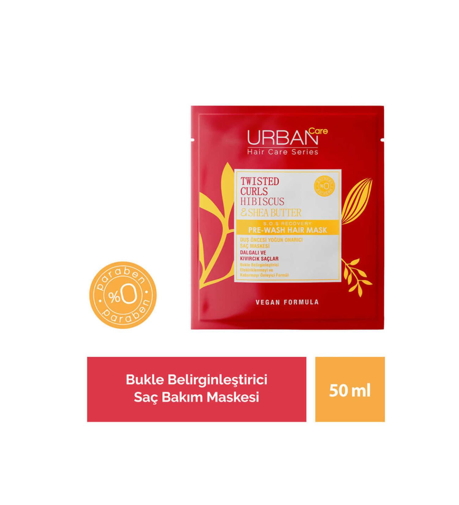 Urban Care Twisted Curls Hibiscus & Shea Butter Pre-Shower Hair Care Mask