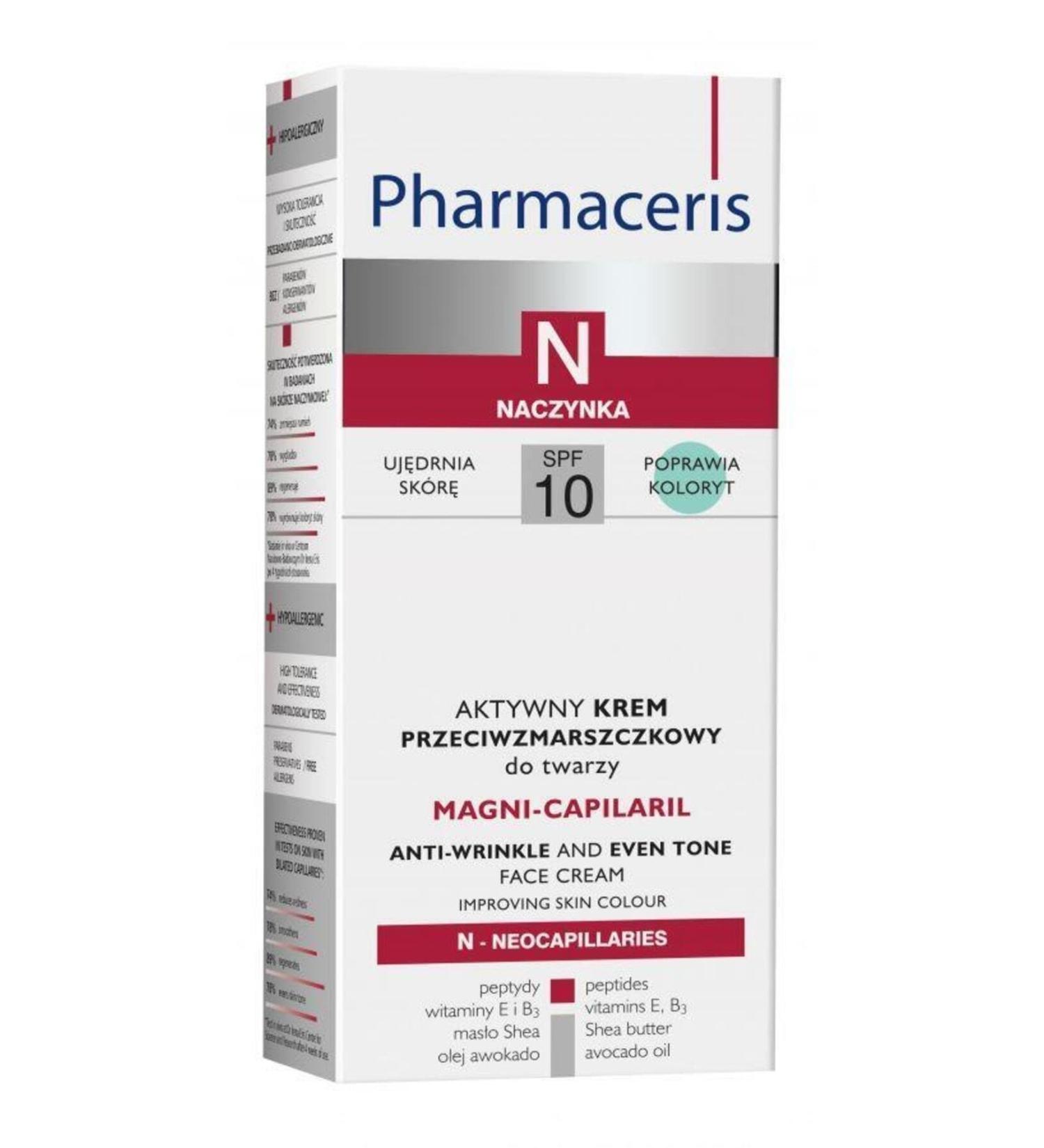 Pharmaceris Spf10 Facial Care Cream that Plumps the Skin and Reduces the Appearance of Lines 50 ML SK N24