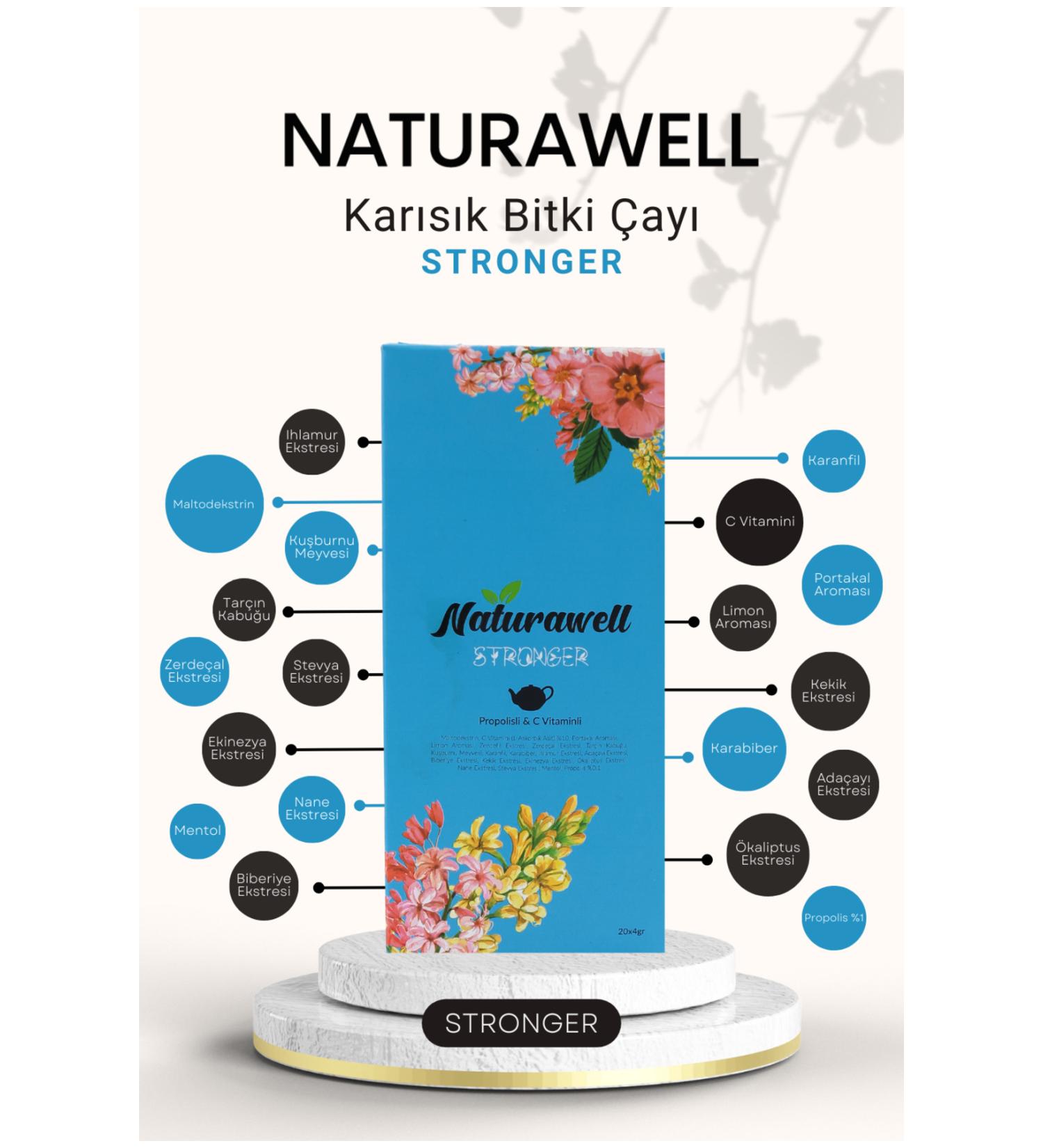 Naturawell Stronger Propolis Vitamin C Sachet Herbal Tea 20 pcs - Buy Online on GoSupps.com