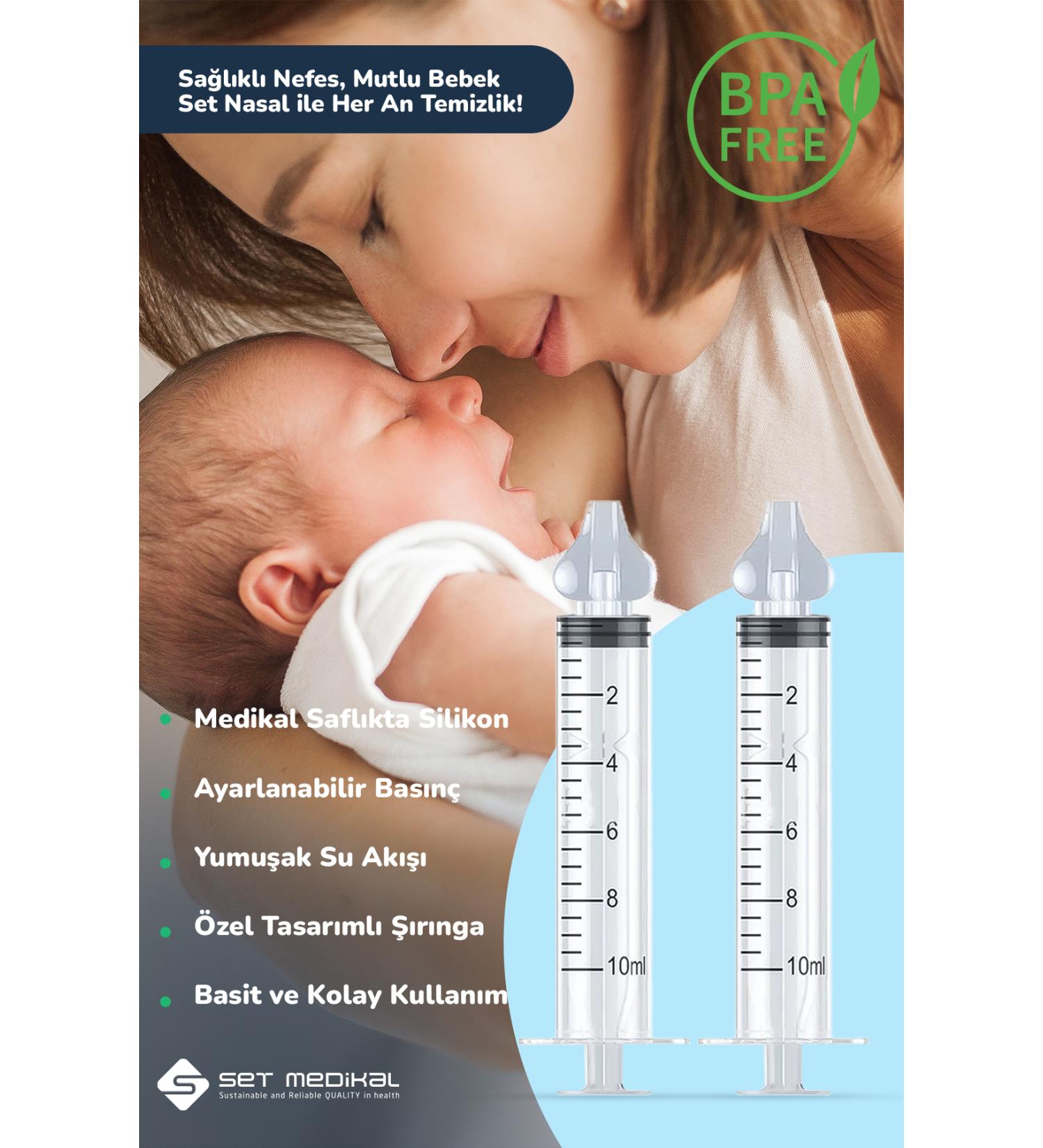 Set Nasal Nasal Cleaning Syringe Nasal Wash Syringe Nasal - Buy Online on GoSupps.com