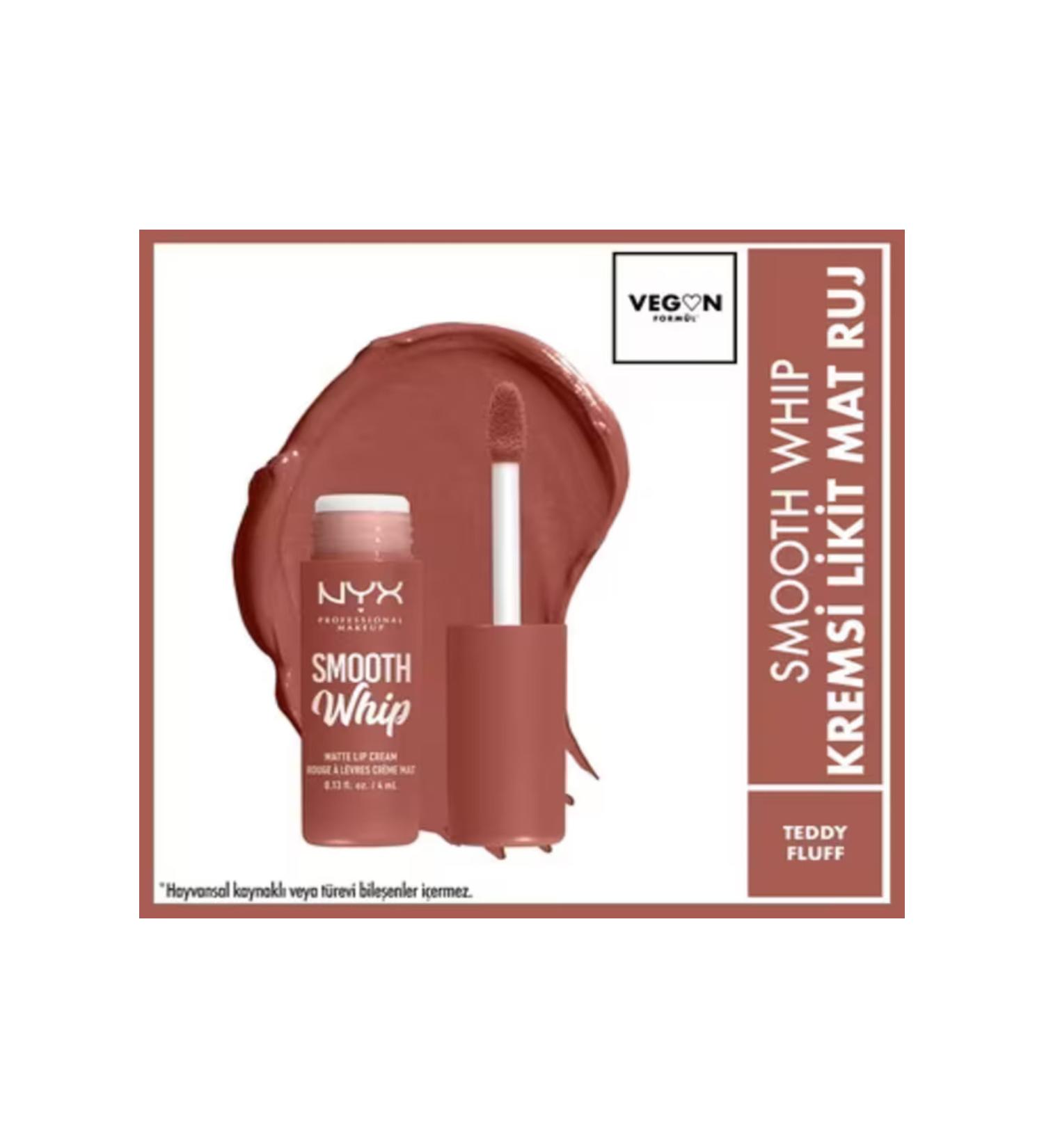 NYX Professional Makeup Smooth Whip Creamy Liquid Matte Lipstick Teddy Fluff