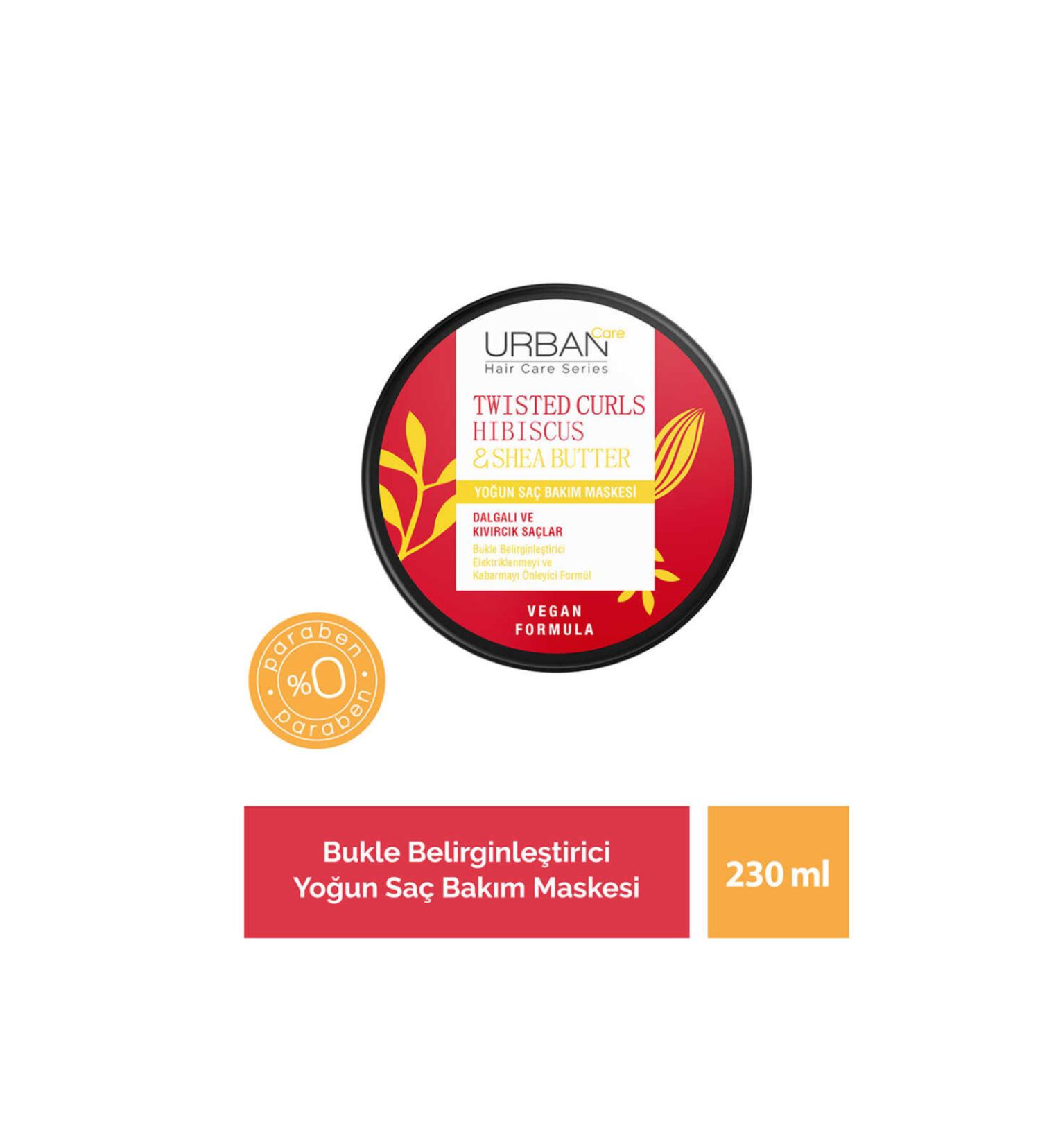 Urban Care Twisted Curls Hibiscus & Shea Butter Intensive Hair Care Mask