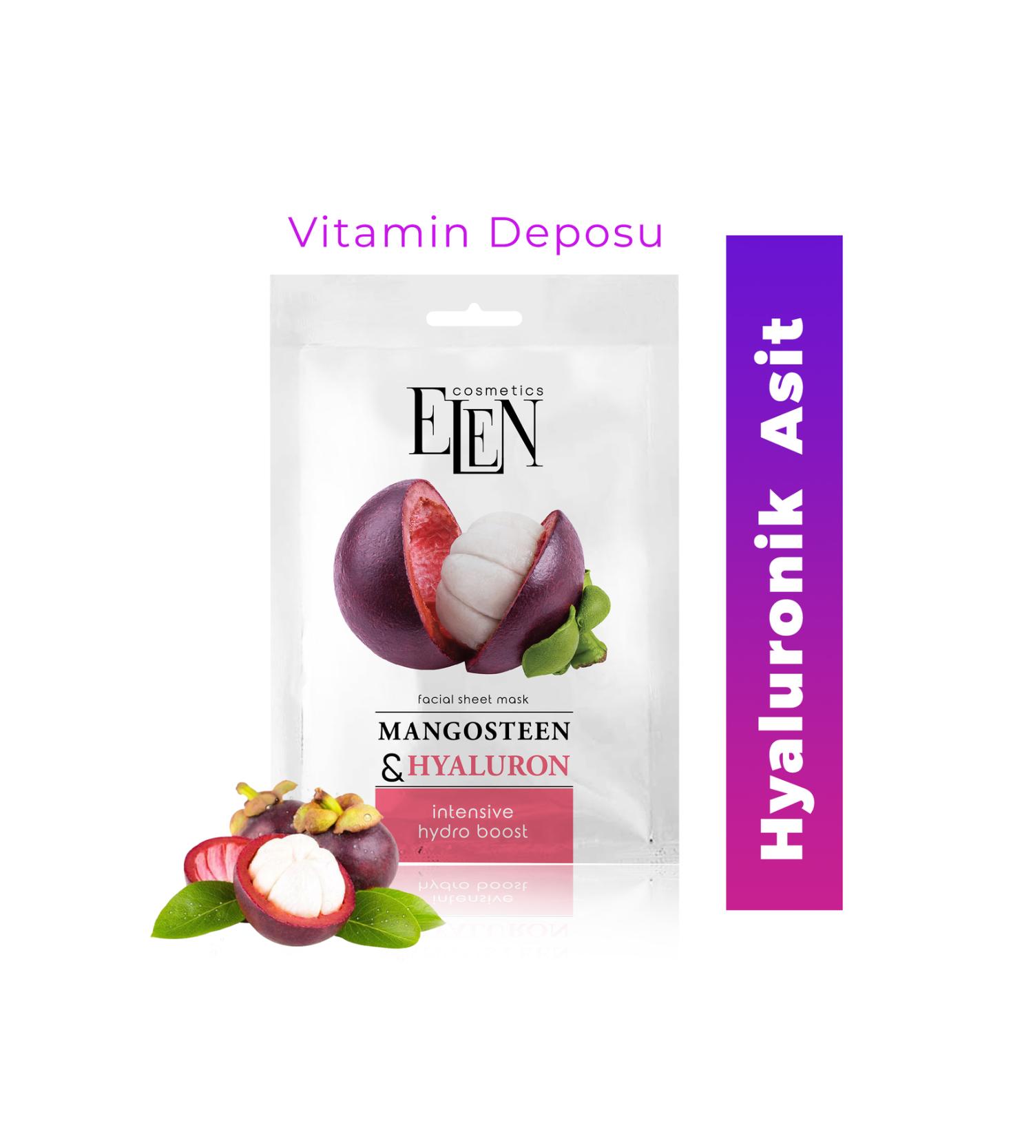 ELEN COSMETICS Face Mask Mangosteen & Hyaluronic acid - Buy Online on GoSupps.com