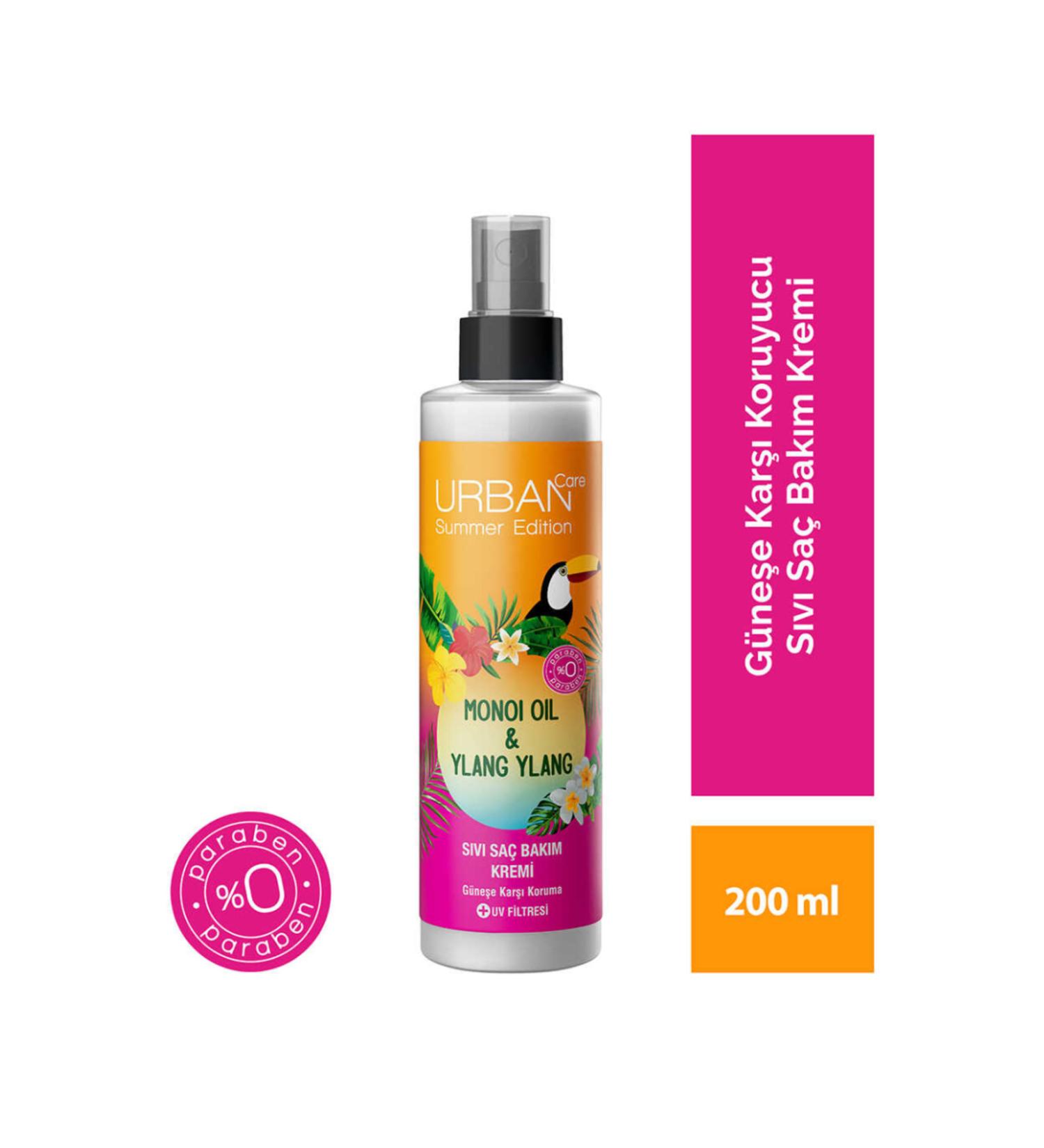 Urban Care Summer Edition Monoi Oil & Ylang Ylang Liquid Hair Care Conditioner