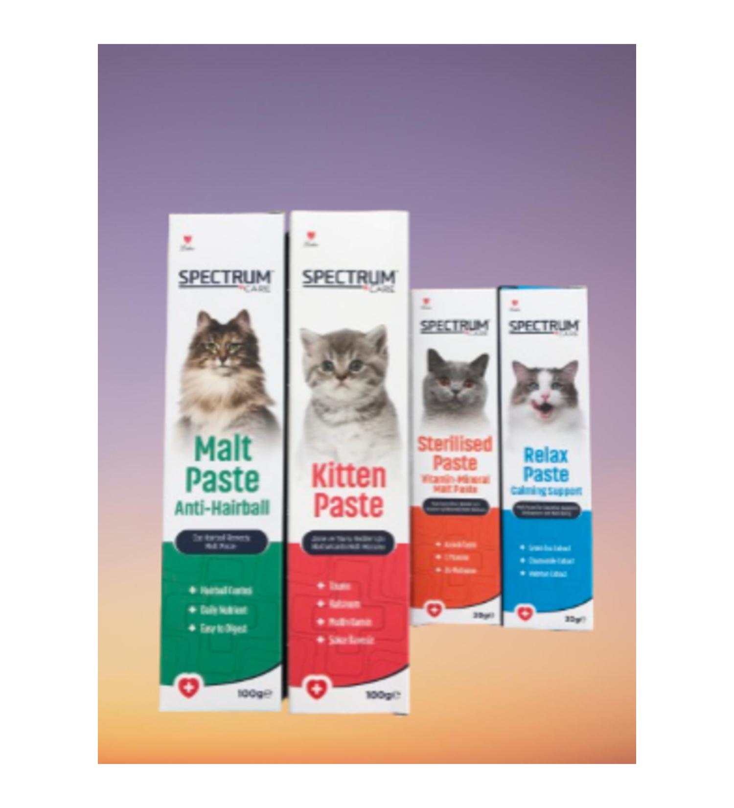 Spectrum MALT PASTE KITTEN PASTE STERILIZED PASTE RELAX PASTE MULTIVITAMINE