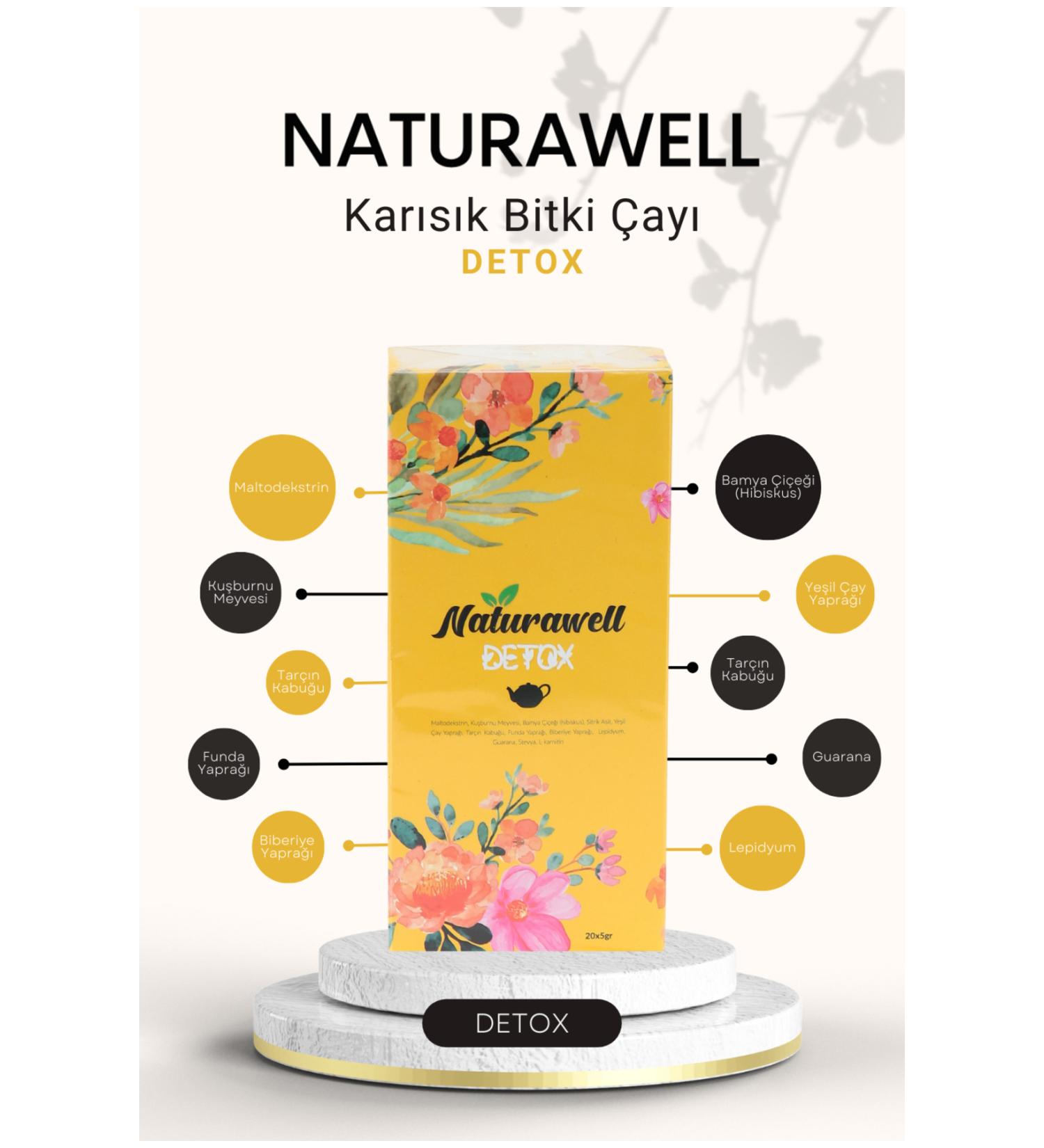Naturawell Detox Sachet Herbal Tea 20 Sachets - Buy Online on GoSupps.com