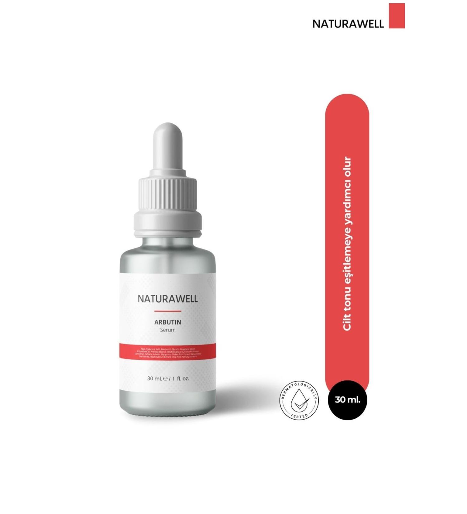 Naturawell Arbutin 2% Hyaluronic Acid Serum 30ml - Buy Online on GoSupps.com
