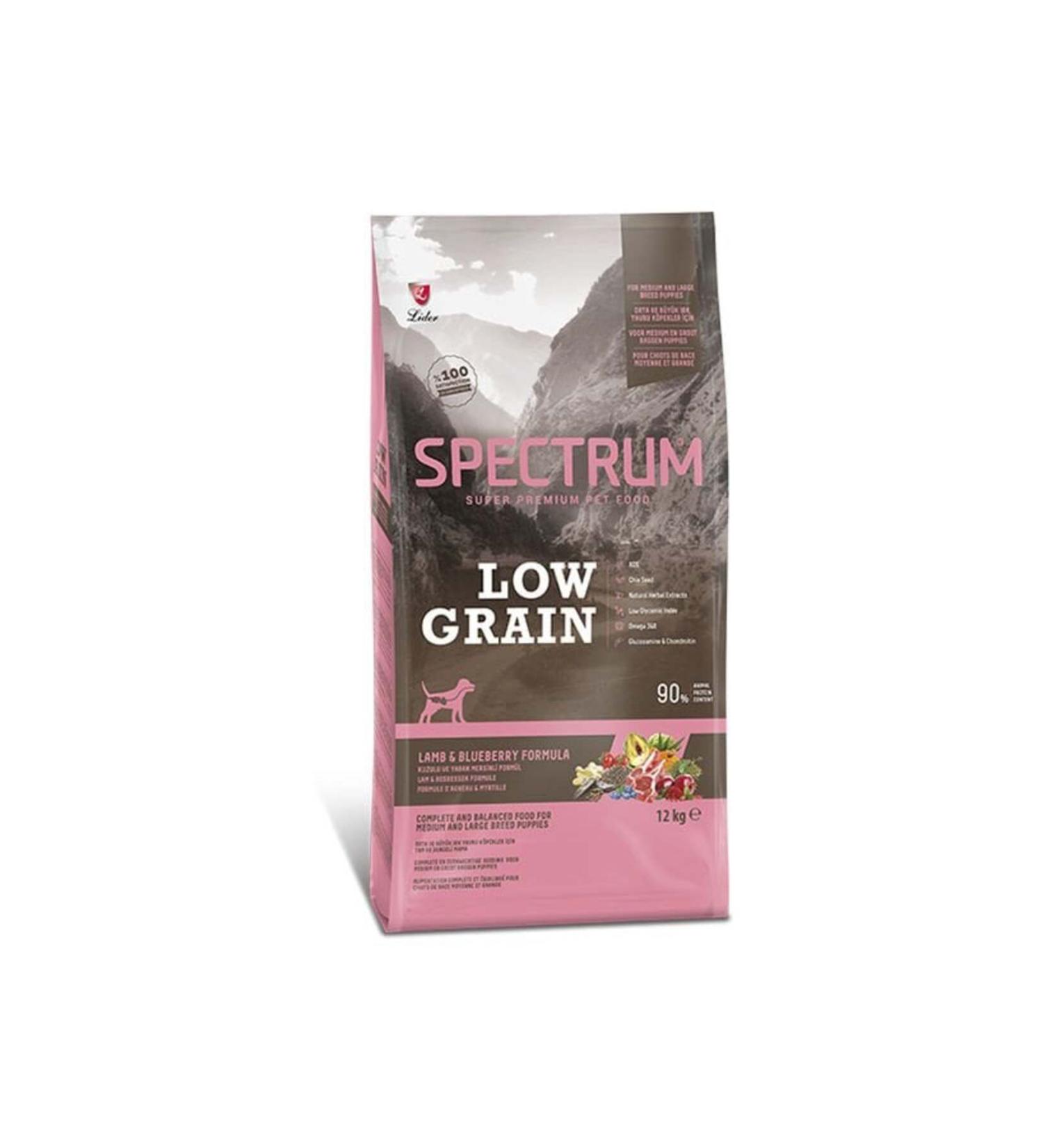 Spectrum Low Grain Lamb and Blueberry Medium and Large Breed Puppy Food 12 Kg