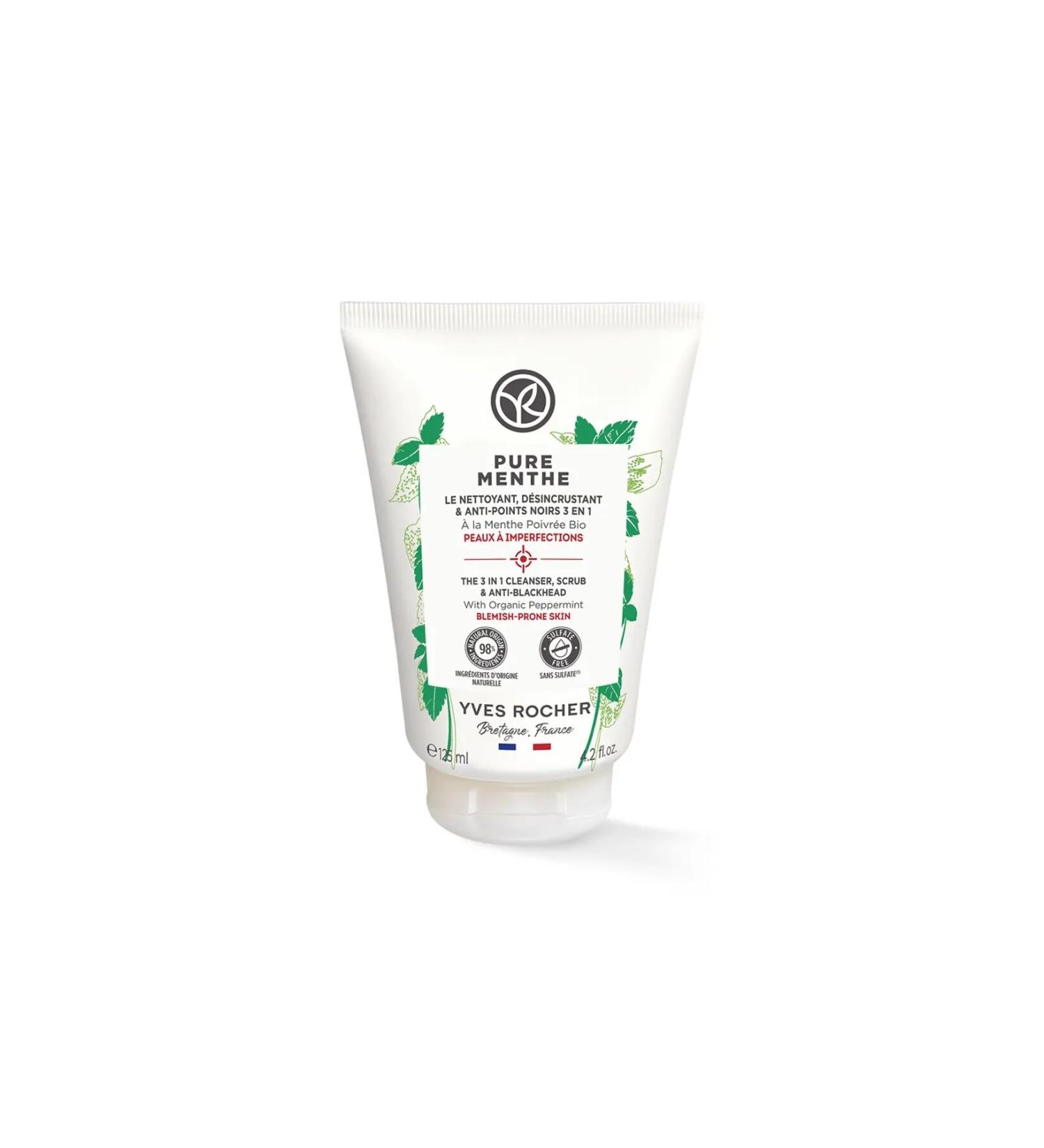 Yves Rocher Prebiotic Anti-Blackhead and Pore Purifying Face Wash Gel 125ml