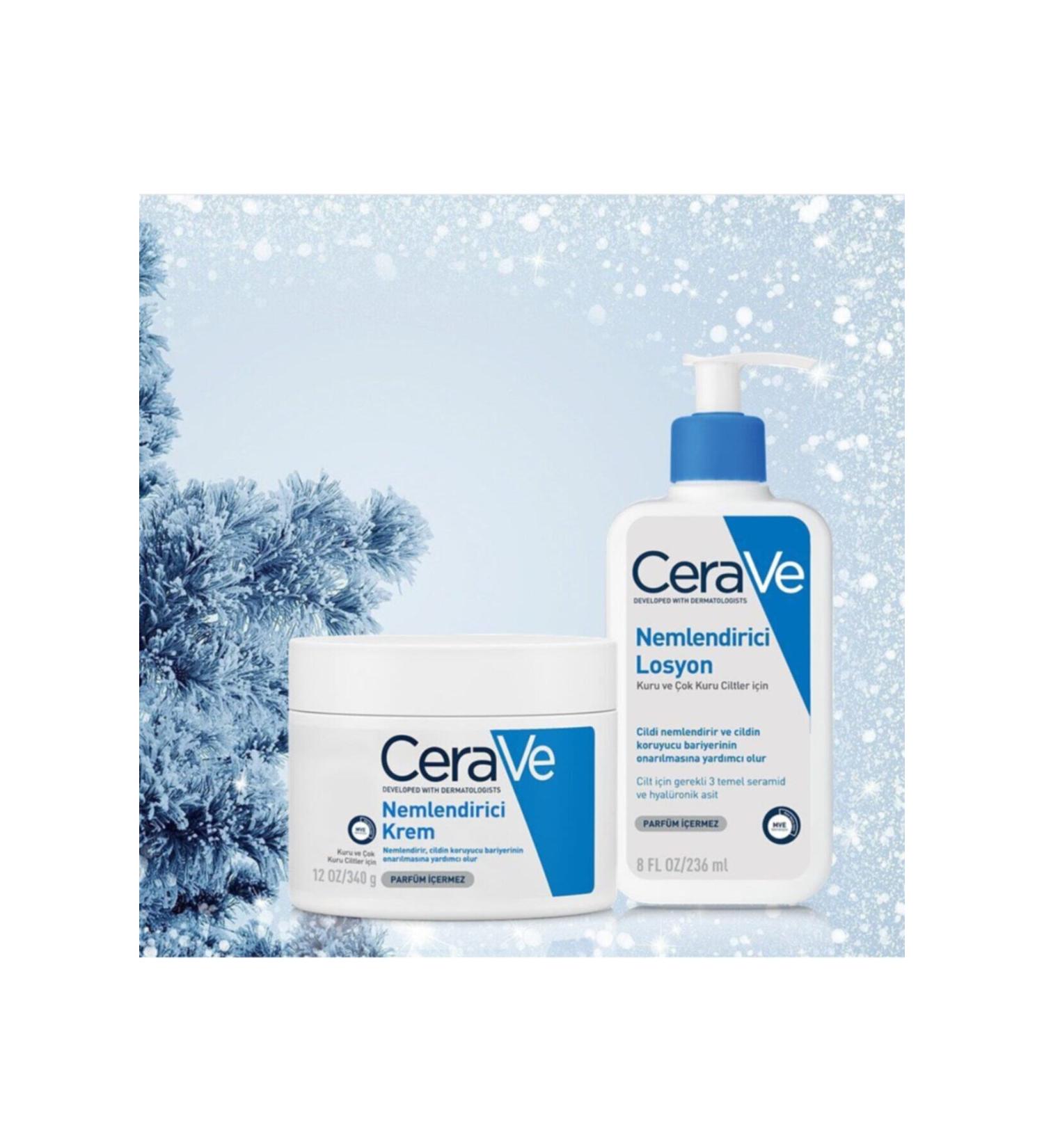 CeraVe Moisturizing Lotion Dry Skin Moisturizer 236 Ml-moisturizing Cream Moisturizer 340 gr - Buy Online on GoSupps.com