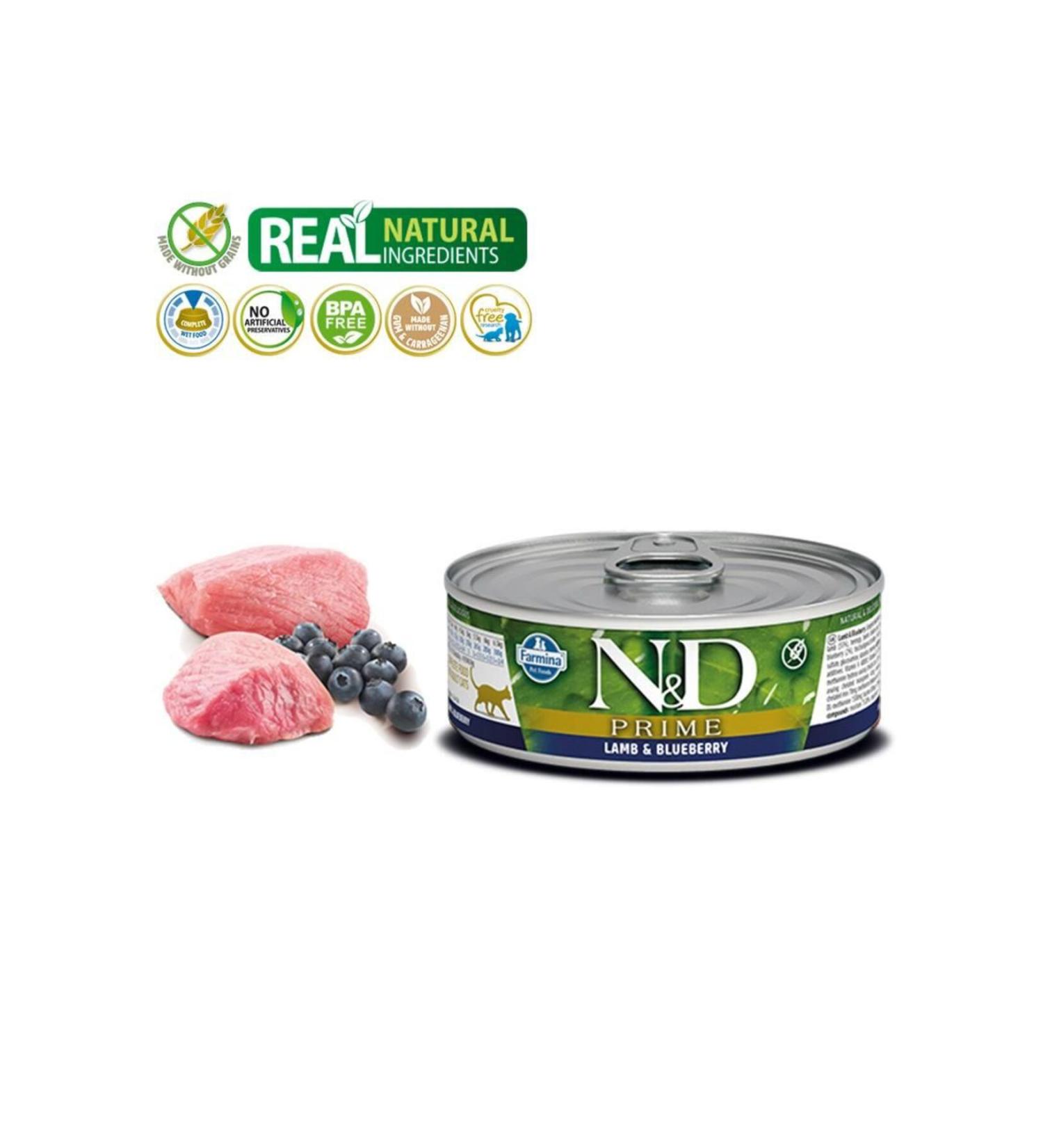 & D N & D Lamb & Blueberry Cat Canned Food 80g X 6