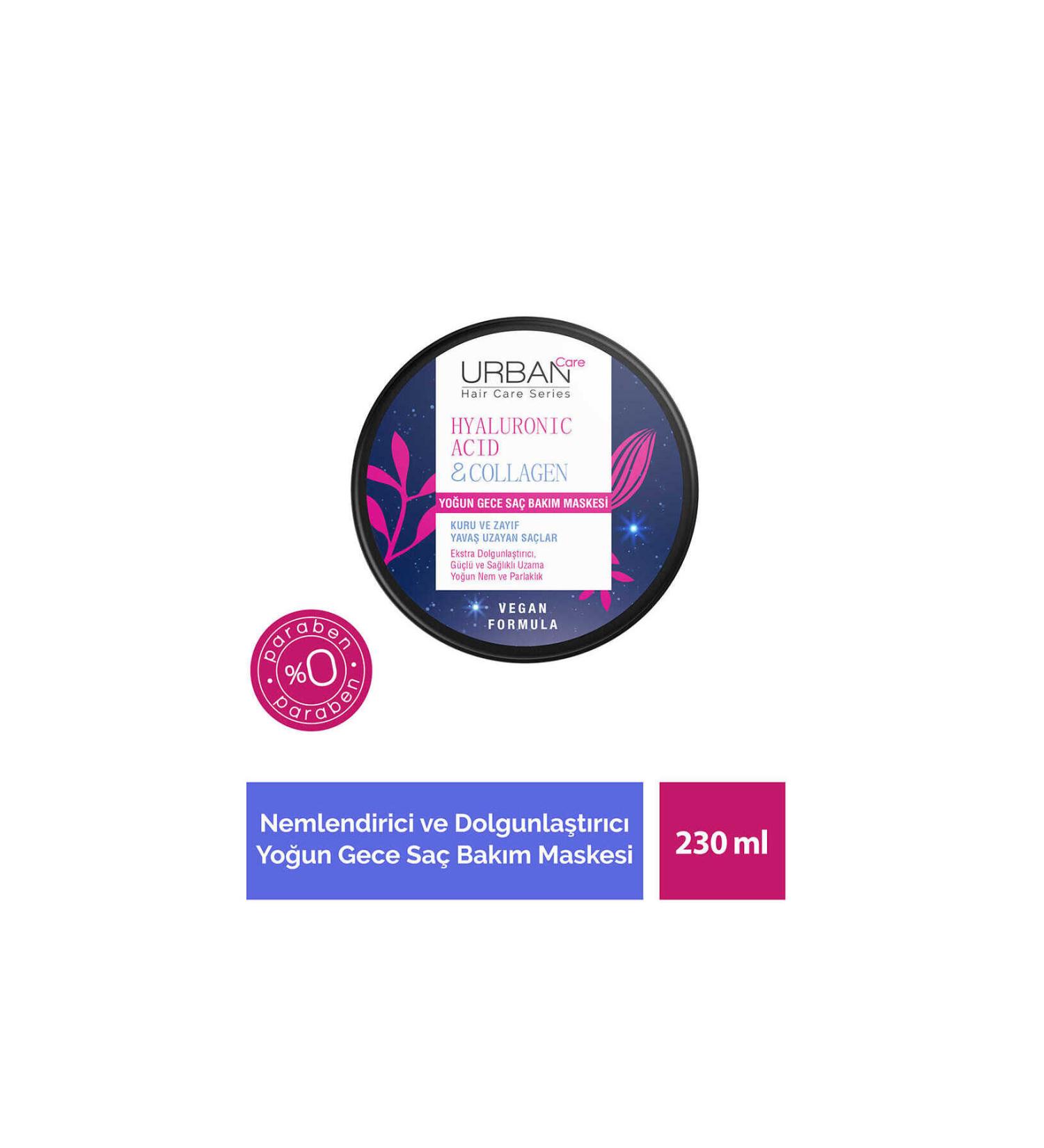 Urban Care Hyaluronic Acid and Collagen Intensive Midnight Hair Mask