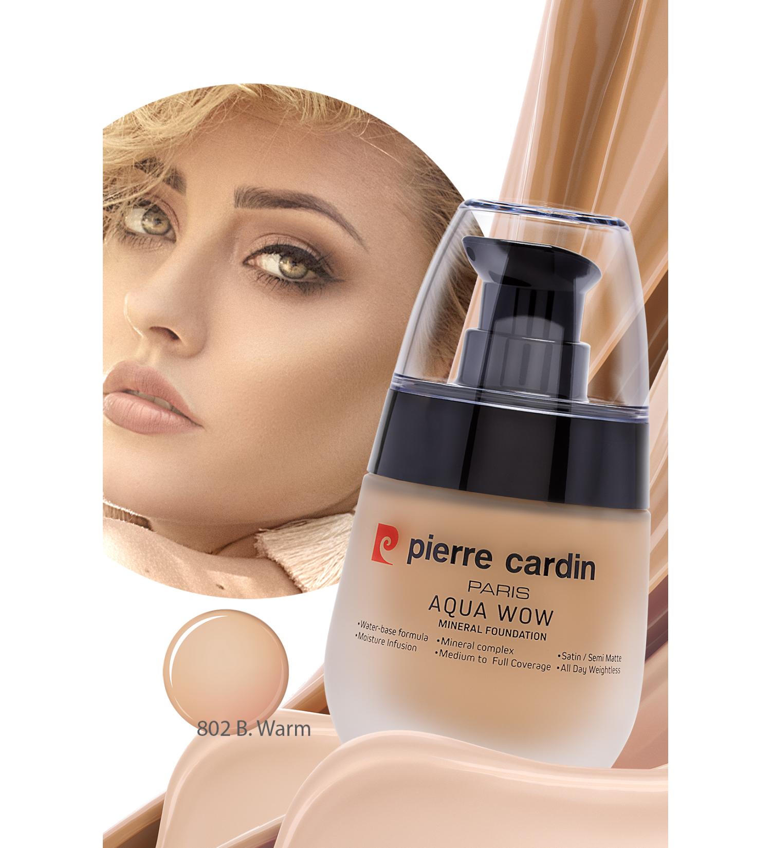 Pierre Cardin Aqua Wow Mineral Water Based Foundation Tan Skin with Beige Warm