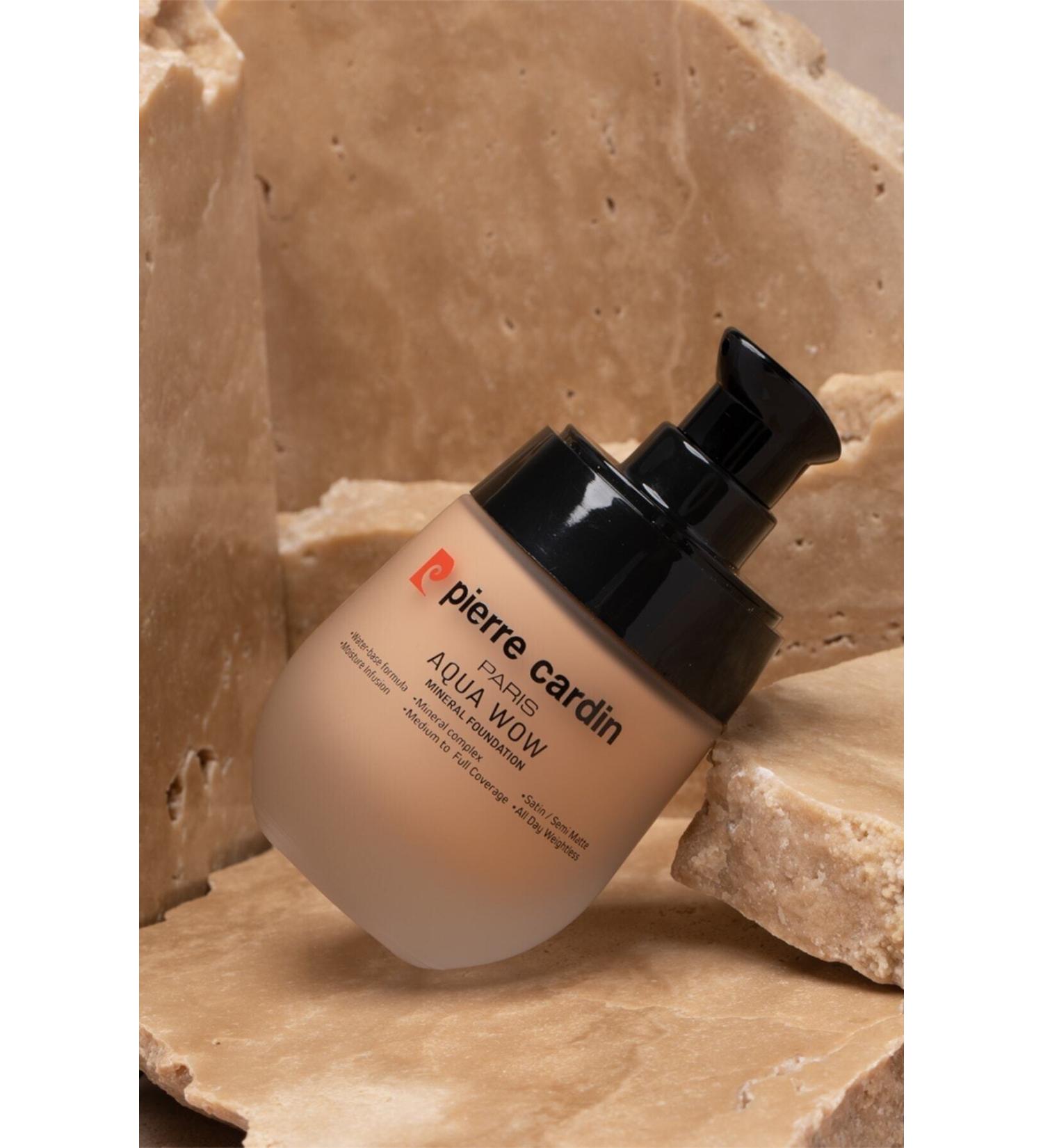 Pierre Cardin Aqua Wow Mineral Water Based Foundation Ivory Skin With Warm Yellow