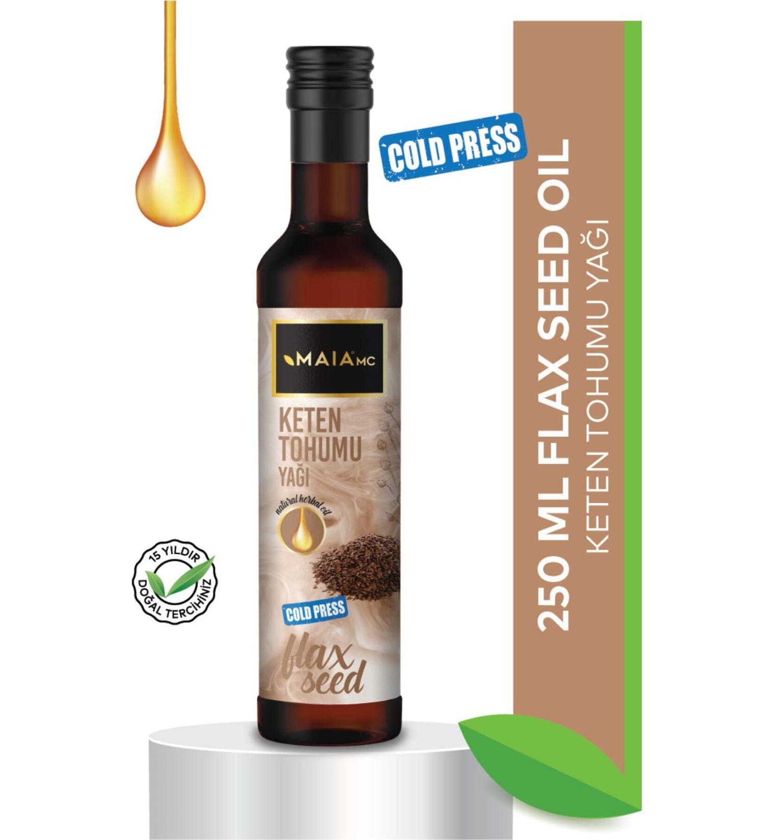 Maia mc Linseed Oil (WITH VITAMIN E) 250 ml - Buy Online on GoSupps.com