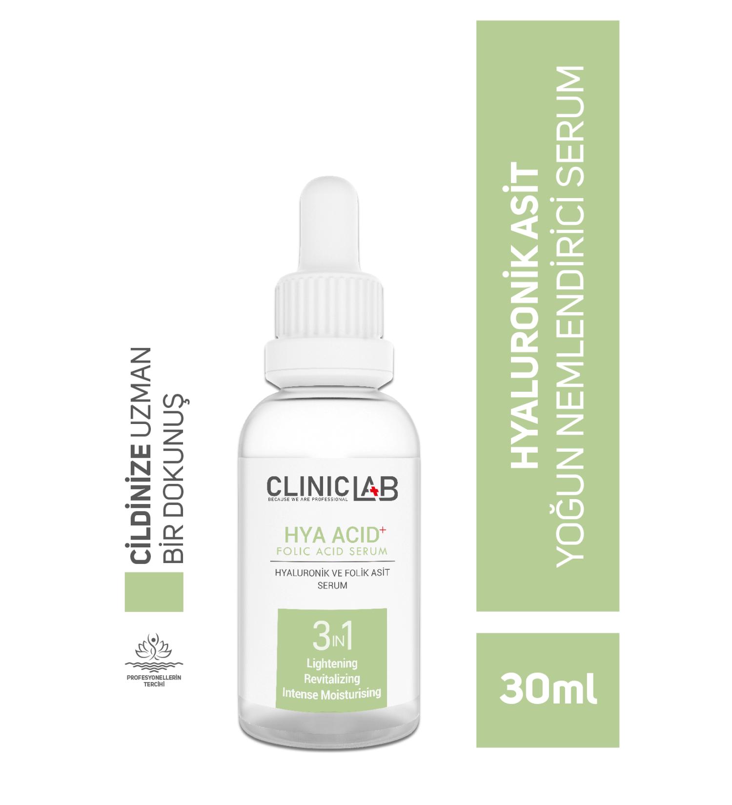 Cliniclab Hyaluronic And Folic Acid Serum 30 ml - Buy Online on GoSupps.com