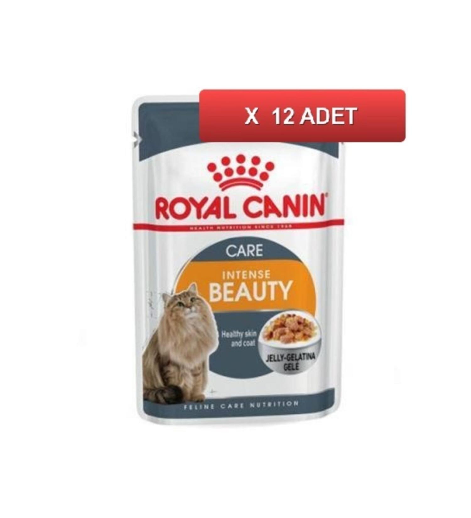 Royal Canin Intense Beauty Jelly Cat Canned Food 85 Gr (12 Pieces)