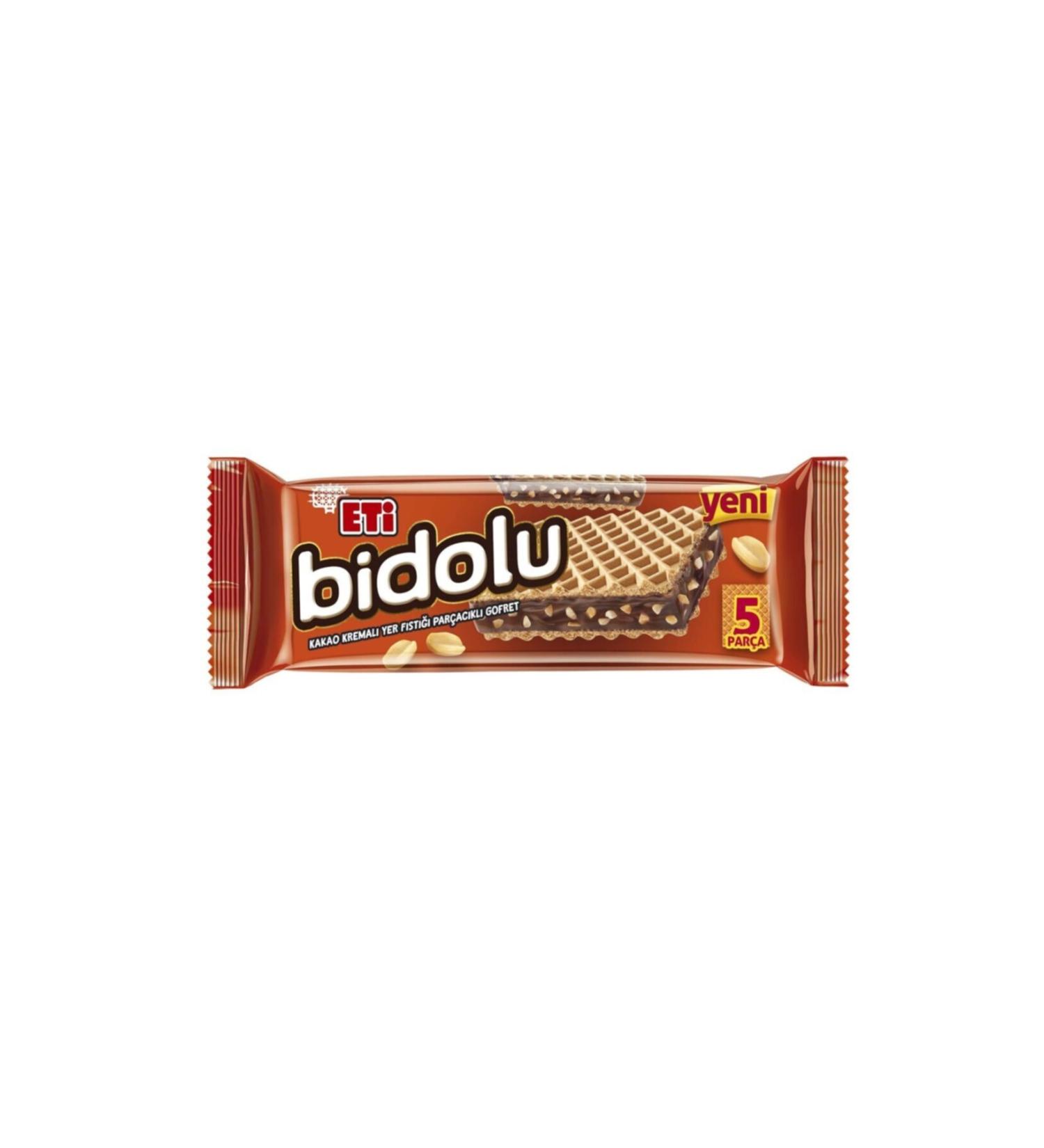 Eti Bidolu Cocoa Cream Peanut Piece Wafer 81 G*12