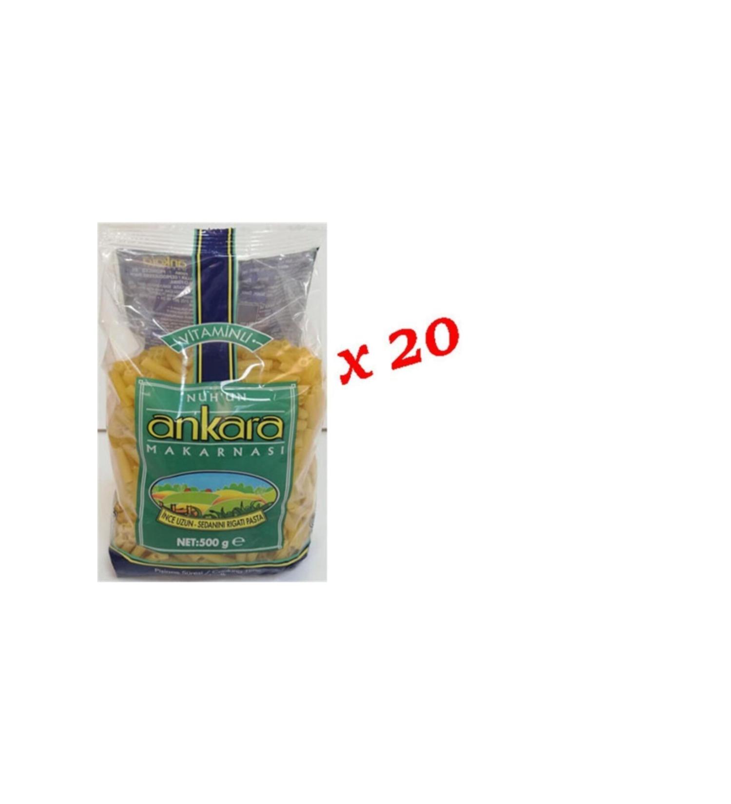Nuh'un Ankara Ankara Vitamin Thin-Long Pasta 500gr. X 20 Pieces 1 Box