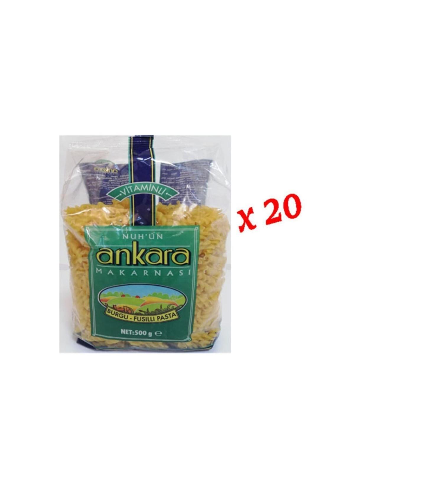 Nuh'un Ankara Ankara Vitamin Helix Pasta 500gr. X 20 Pieces 1 Box