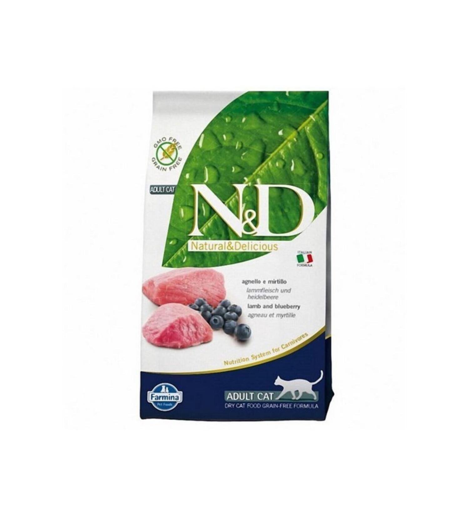 N & D Prime Grain Free Lamb Blueberry Cat Food 5 kg