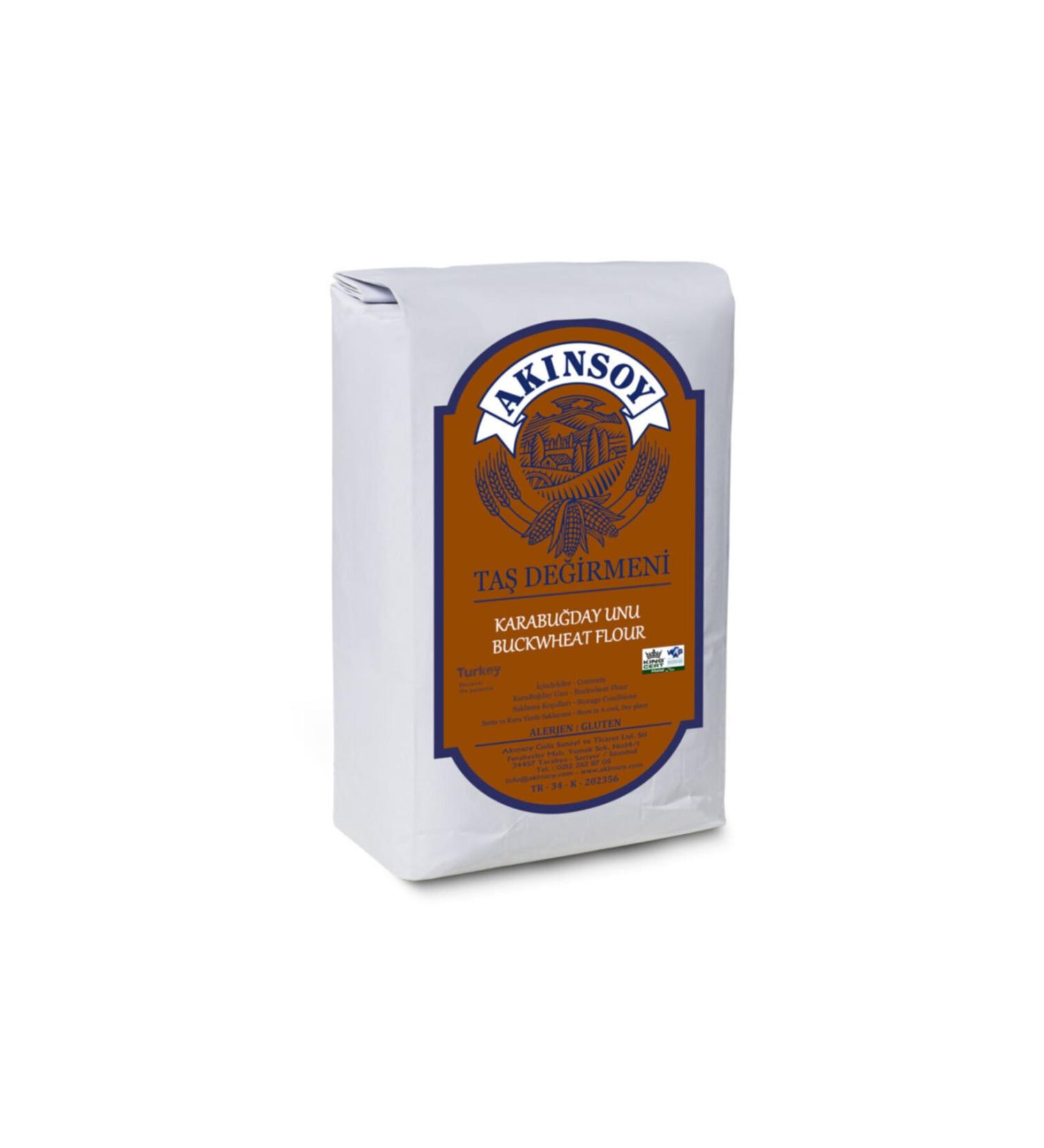 AKINSOY Buckwheat Flour Raw 2 Kg