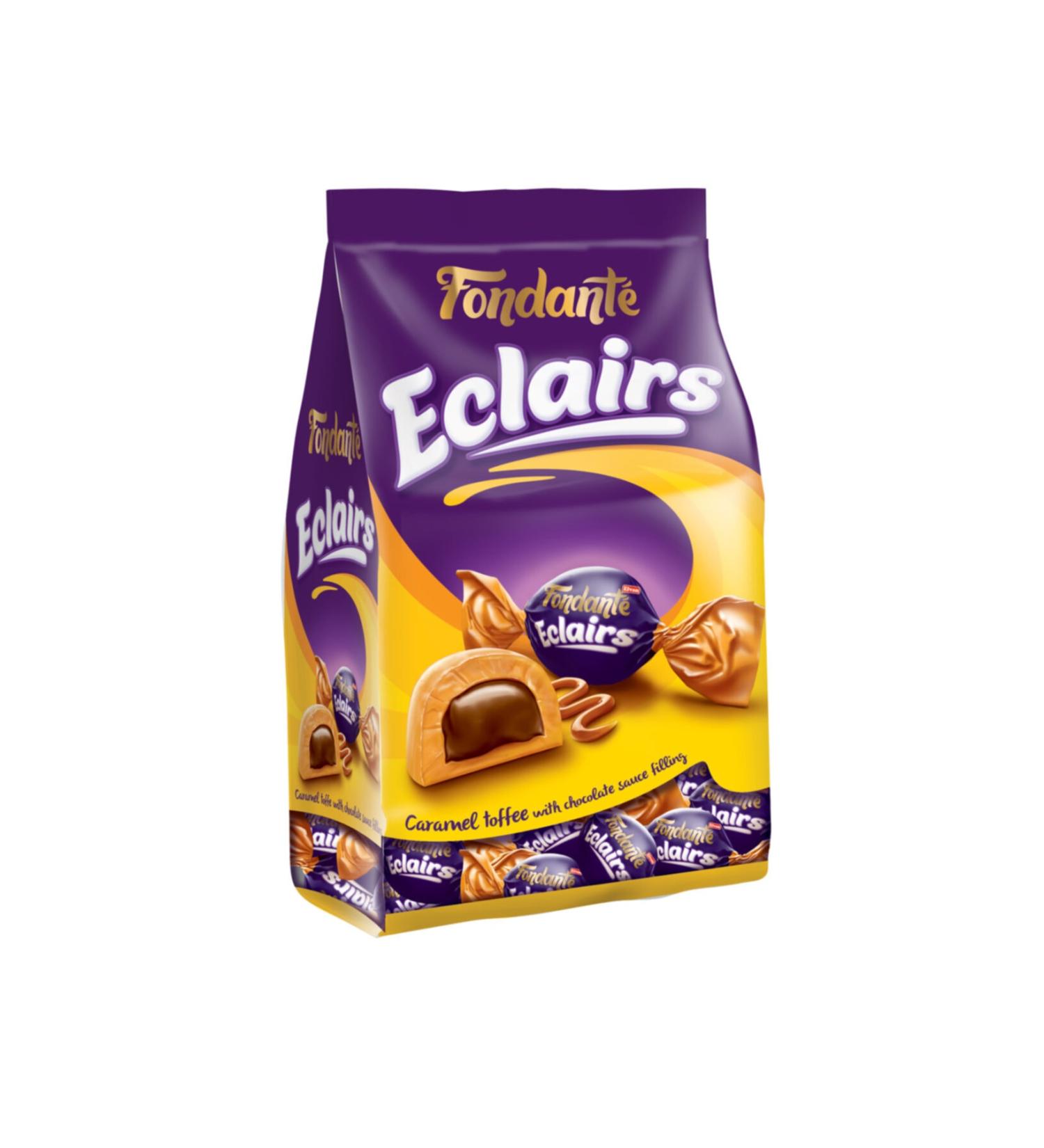 Elvan Fondante Eclairs Caramel Toffee 1000 gr. (1 Bag)