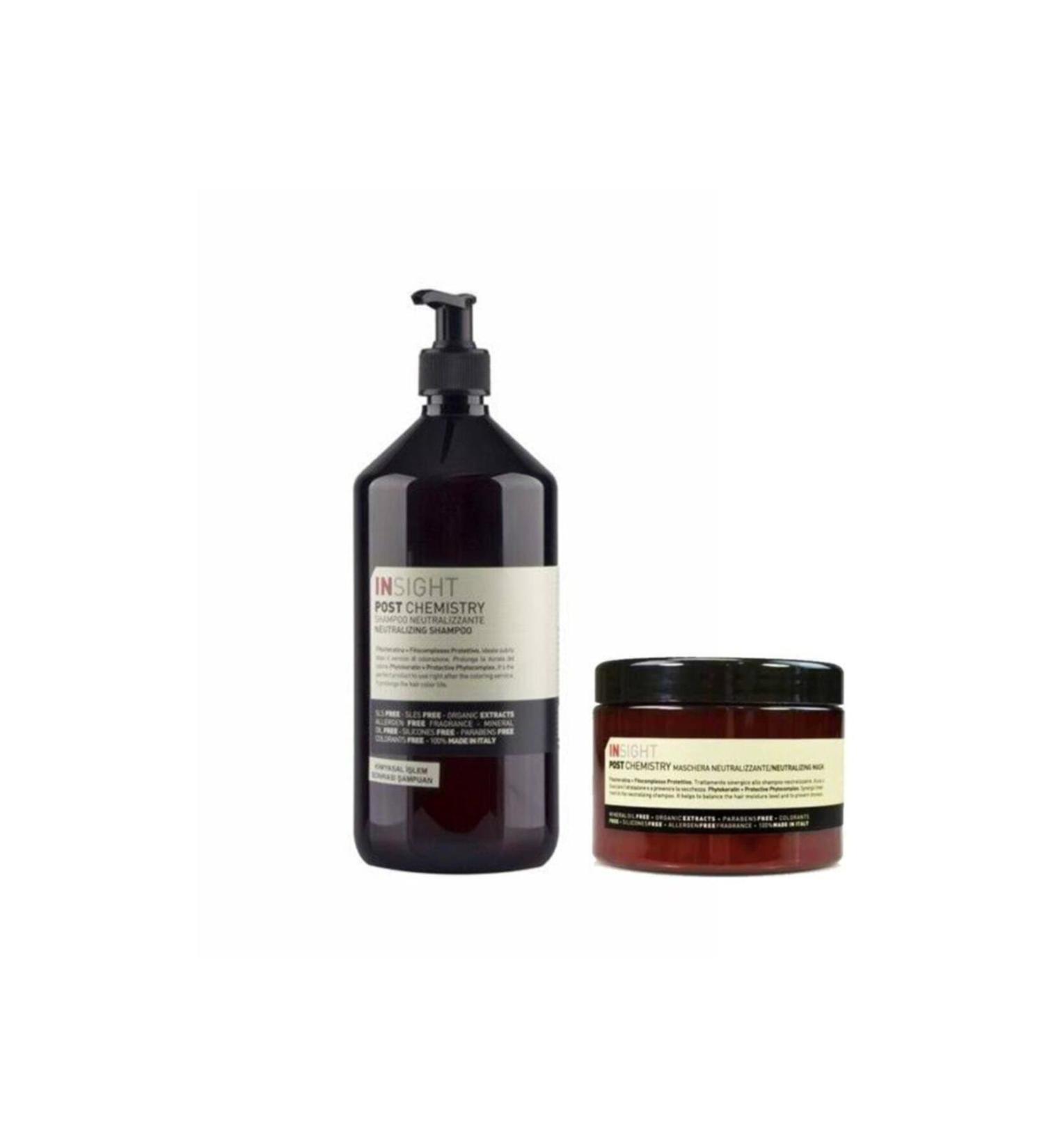 Insight Post Chemistry Shampoo 900 Ml + Mask 500 Ml