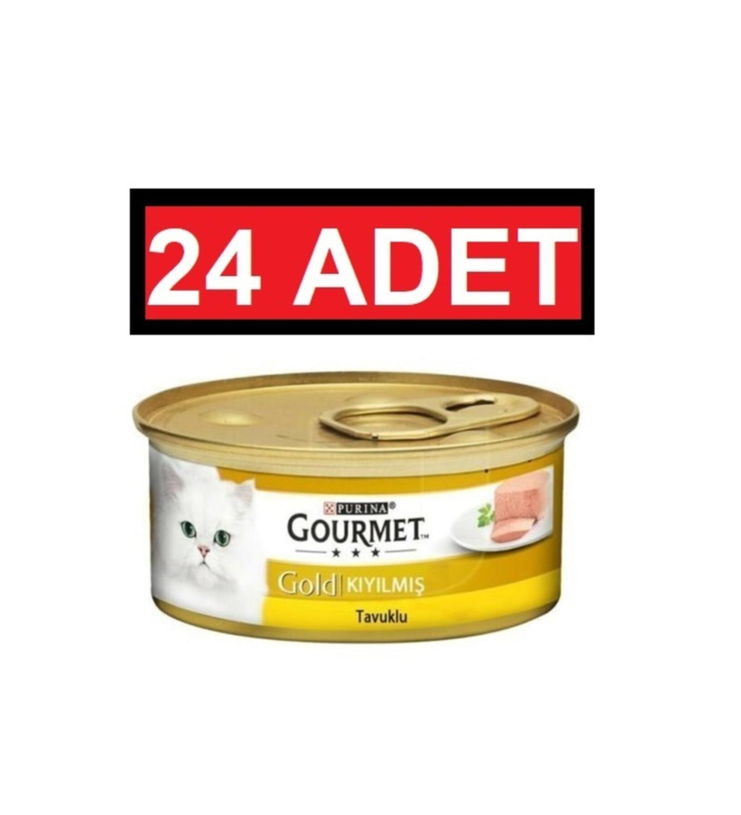 Gourmet Gold Minced Chicken 85 Gr 24 Pack Adult Cat Canned Food