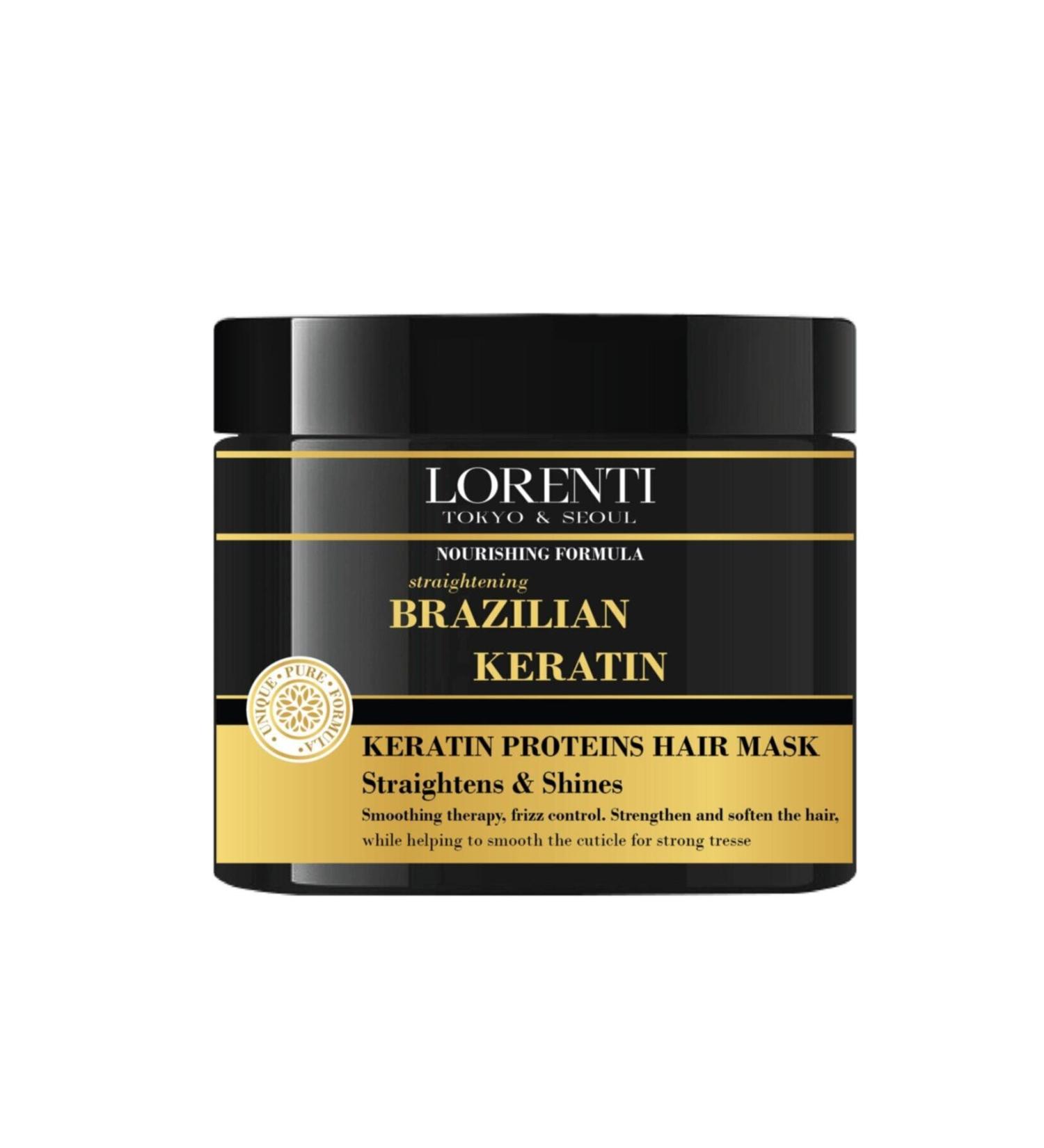 LORENTI Keratin Protein Hair Mask Strong and Shiny Hair 500 ml