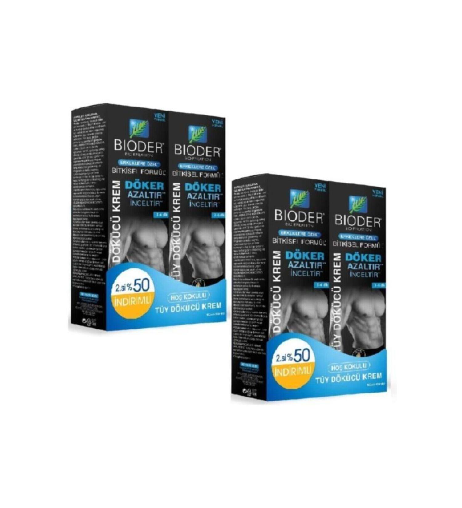 Bioder Hair Removal Cream 100ml 100ml X 2