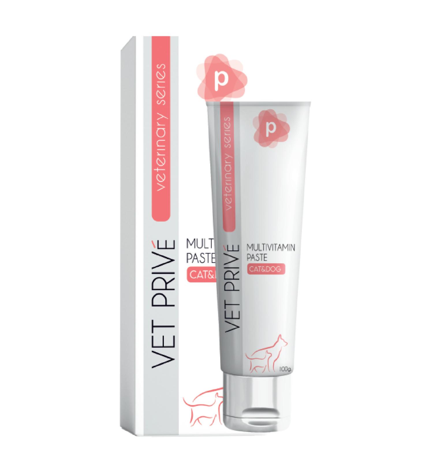 VetPrive Multivitamin Paste / Multivitamin Support Paste for Cats and Dogs 100 Gr