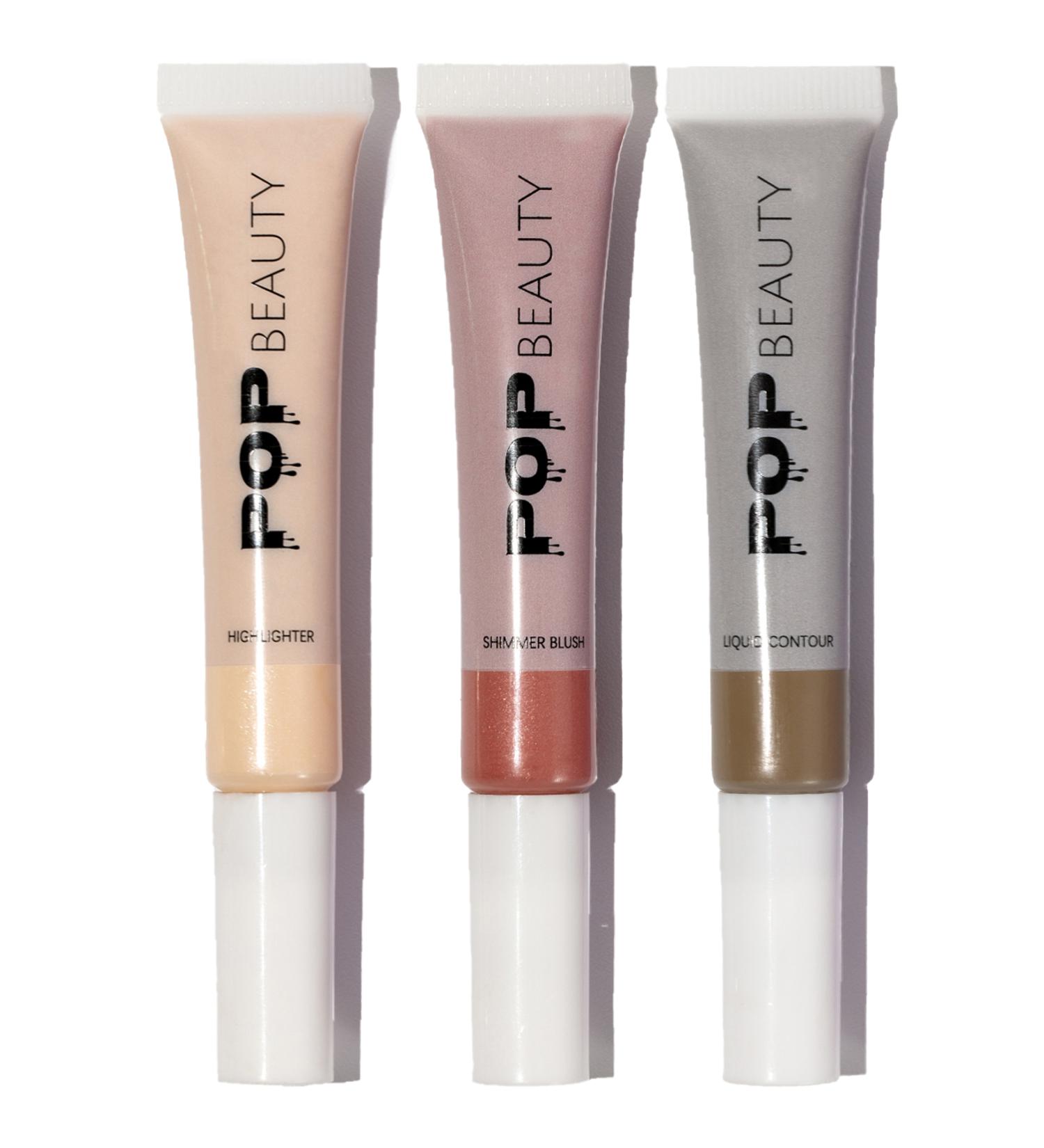 POP Beauty Blush Contour Highlighter 3-piece set (Blush Contour Highlighter) - Buy Online on GoSupps.com