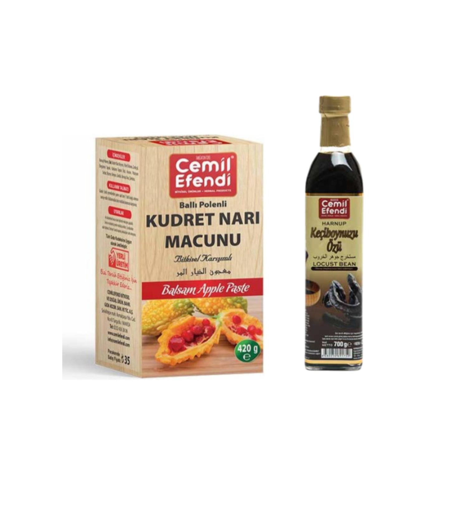 Cemil Efendi Pomegranate Paste (420gr) + Carob Extract (700gr)