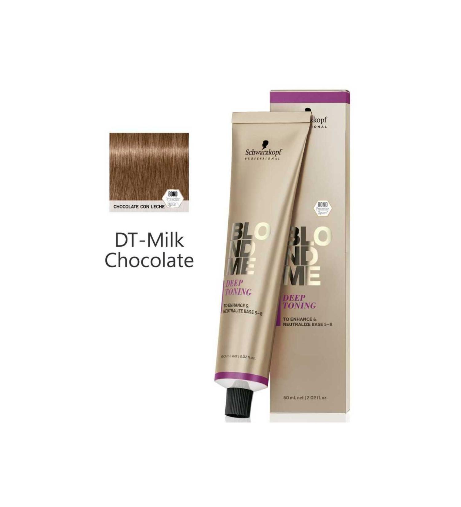 BLONDME Schwarzkopf BLONDME Deep Toning Cream Color 60ml DT - Milk Chocolate