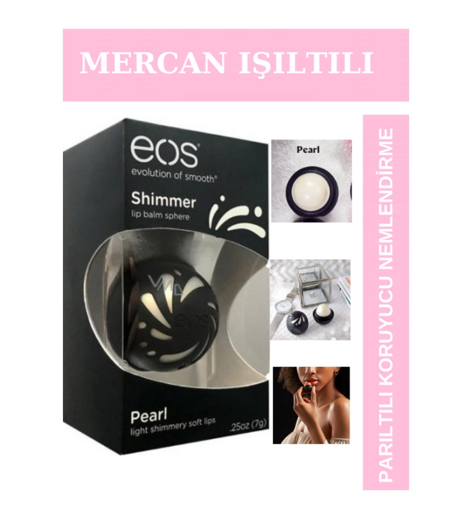 Eos Shimmer Vit. E Shimmer Lip Balm Sphere - Pearl | Shimmer Lip Moisturizing 7 Gr.(original)