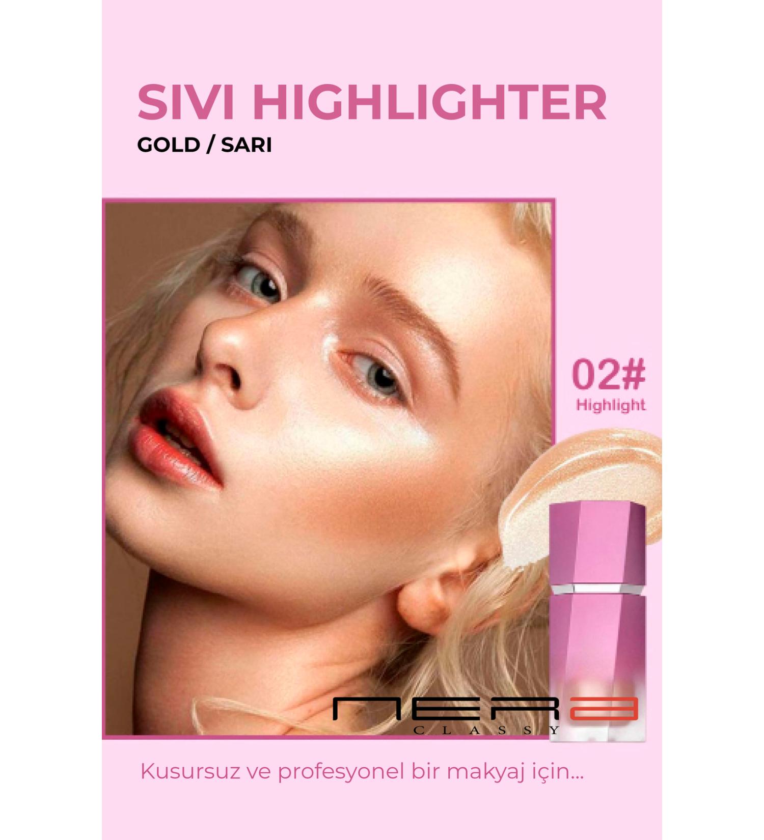 Nera Classy Liquid Highlighter / Illuminator / Natural Finish Shimmering Illuminator Highlighter