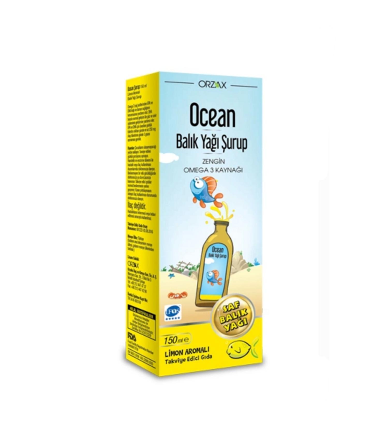 Ocean Omega3 Syrup 150 ml - Lemon