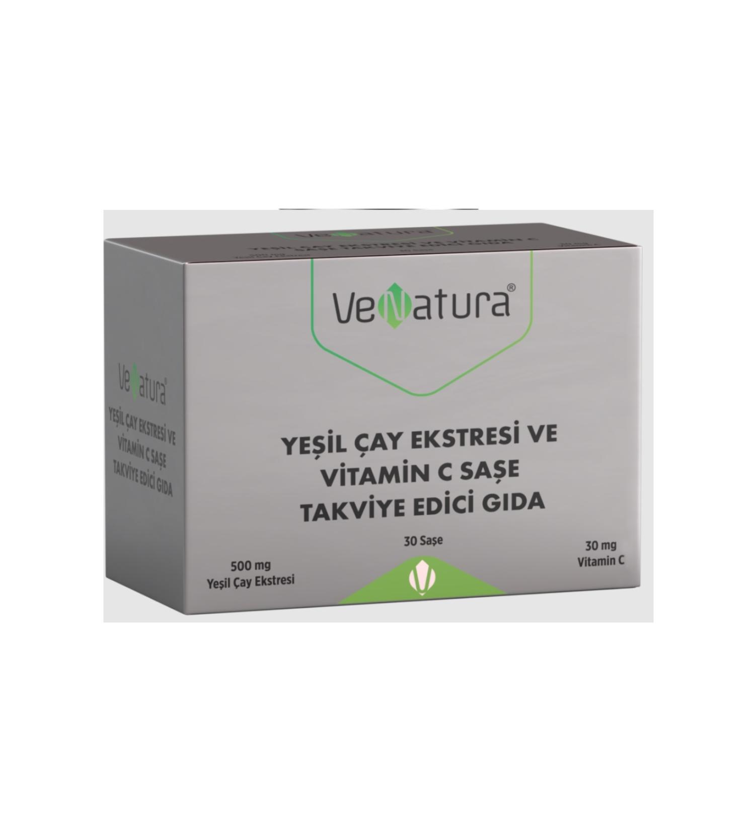 Venatura Green Tea Extract and Vitamin C 30 Sachets