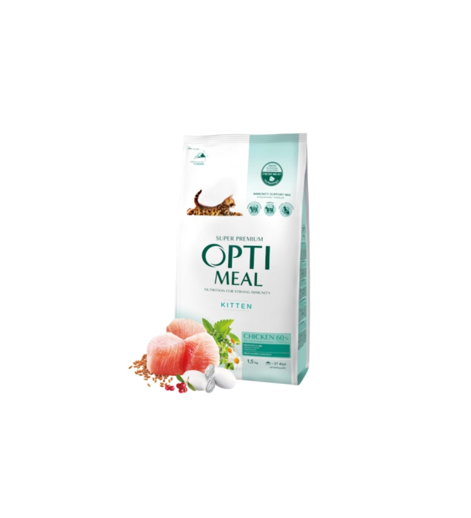 OptiMeal Chicken Kitten Food 1.5 Kg