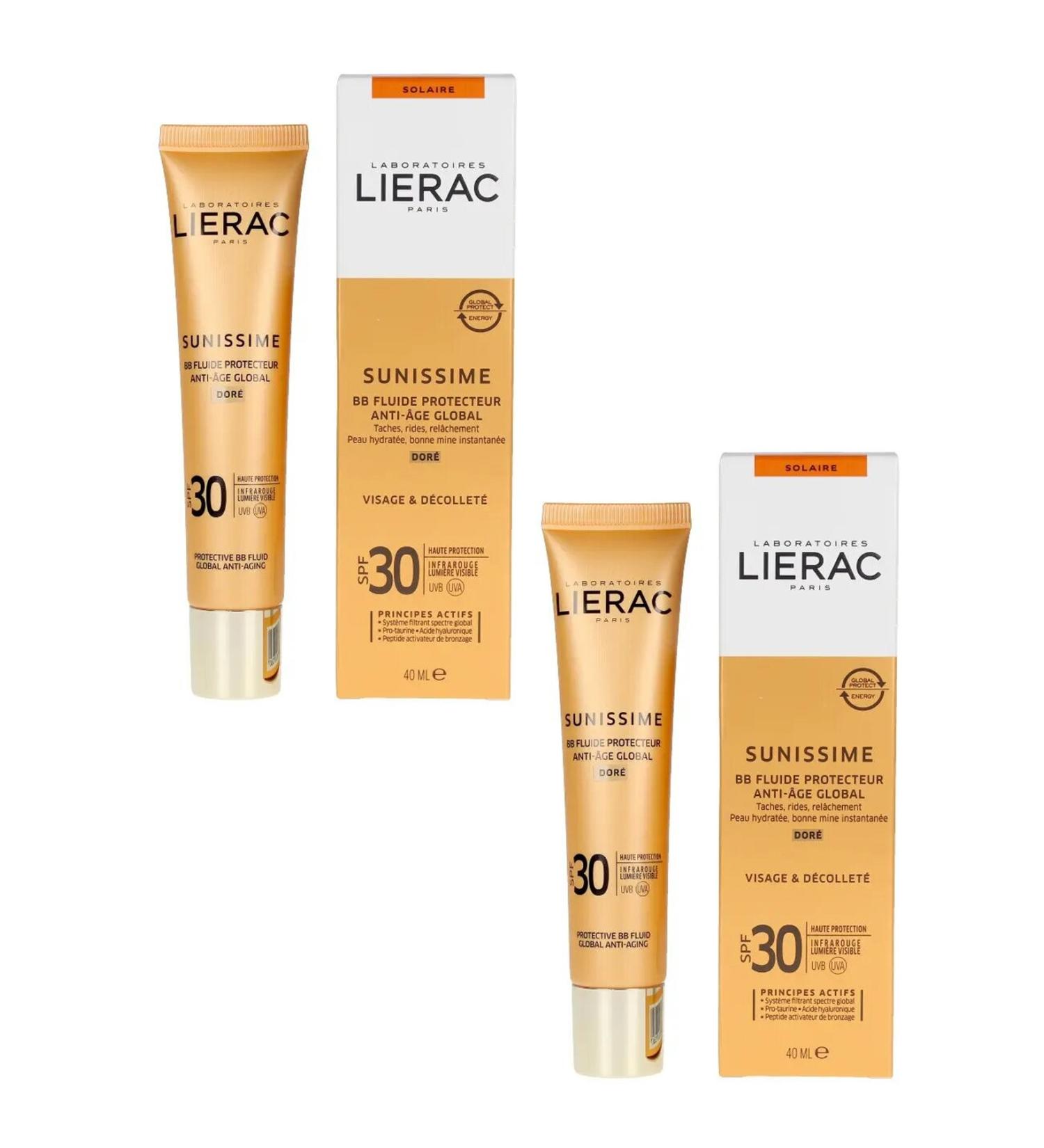 Lierac Sunissime Energizing BB Fluid SPF 30 40 ml 2-pack