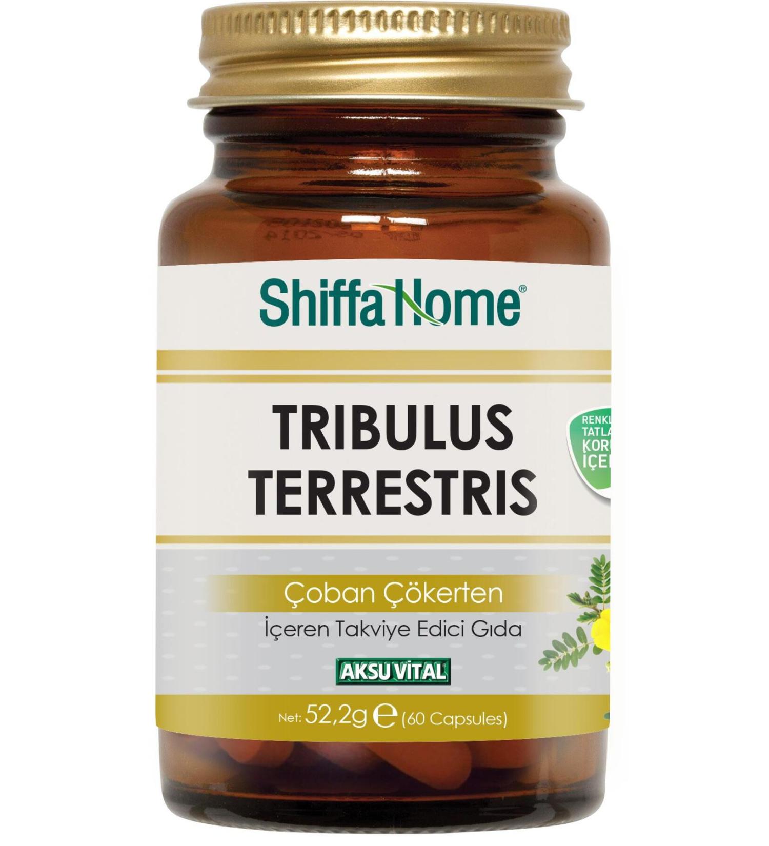 Shiffa Home Tribulus Terrestris Shepherd's Dampening Herb - 60 Capsules