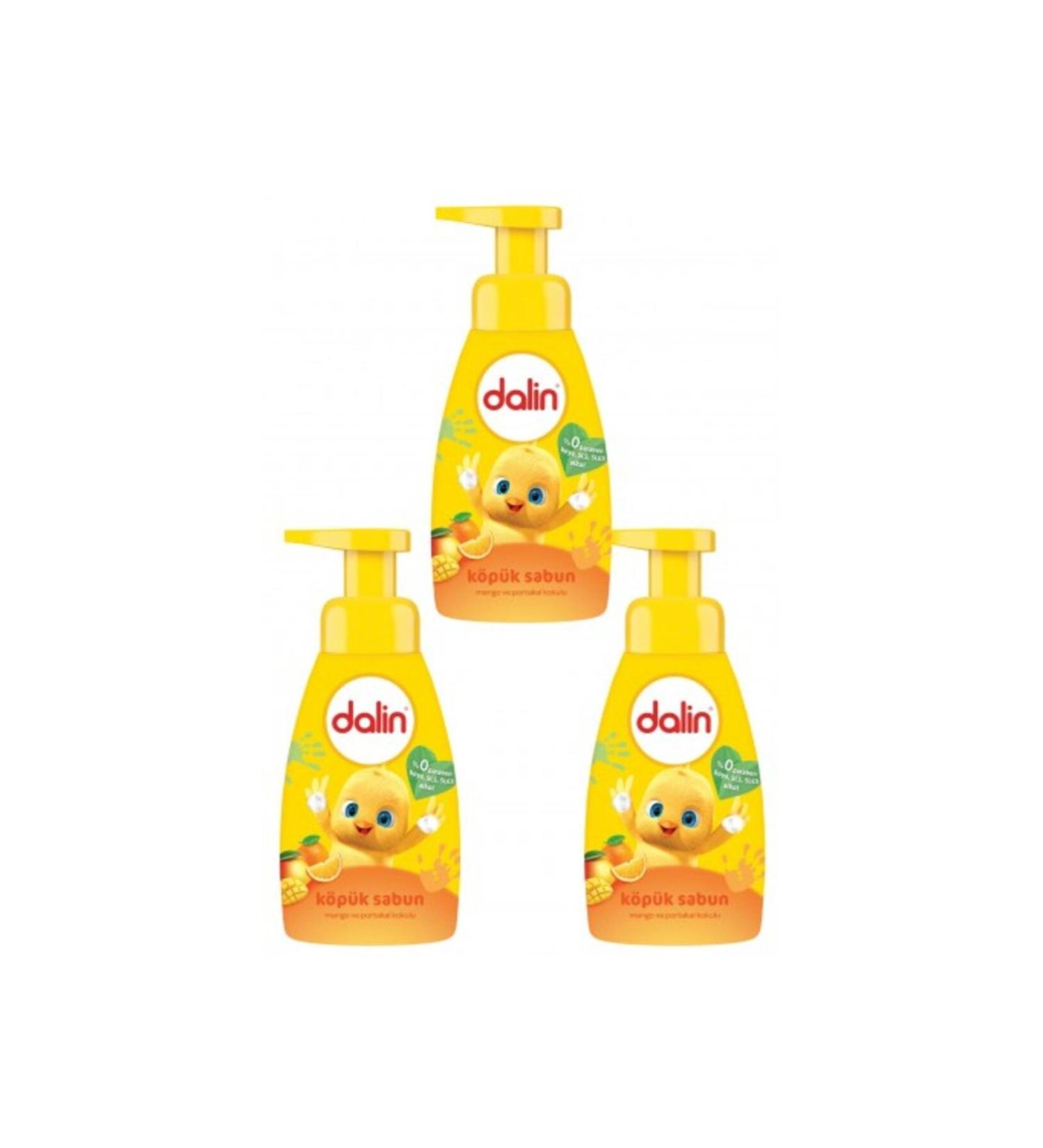Dalin Foam Soap Mango and Orange Scented 200 ml X 3 Pcs