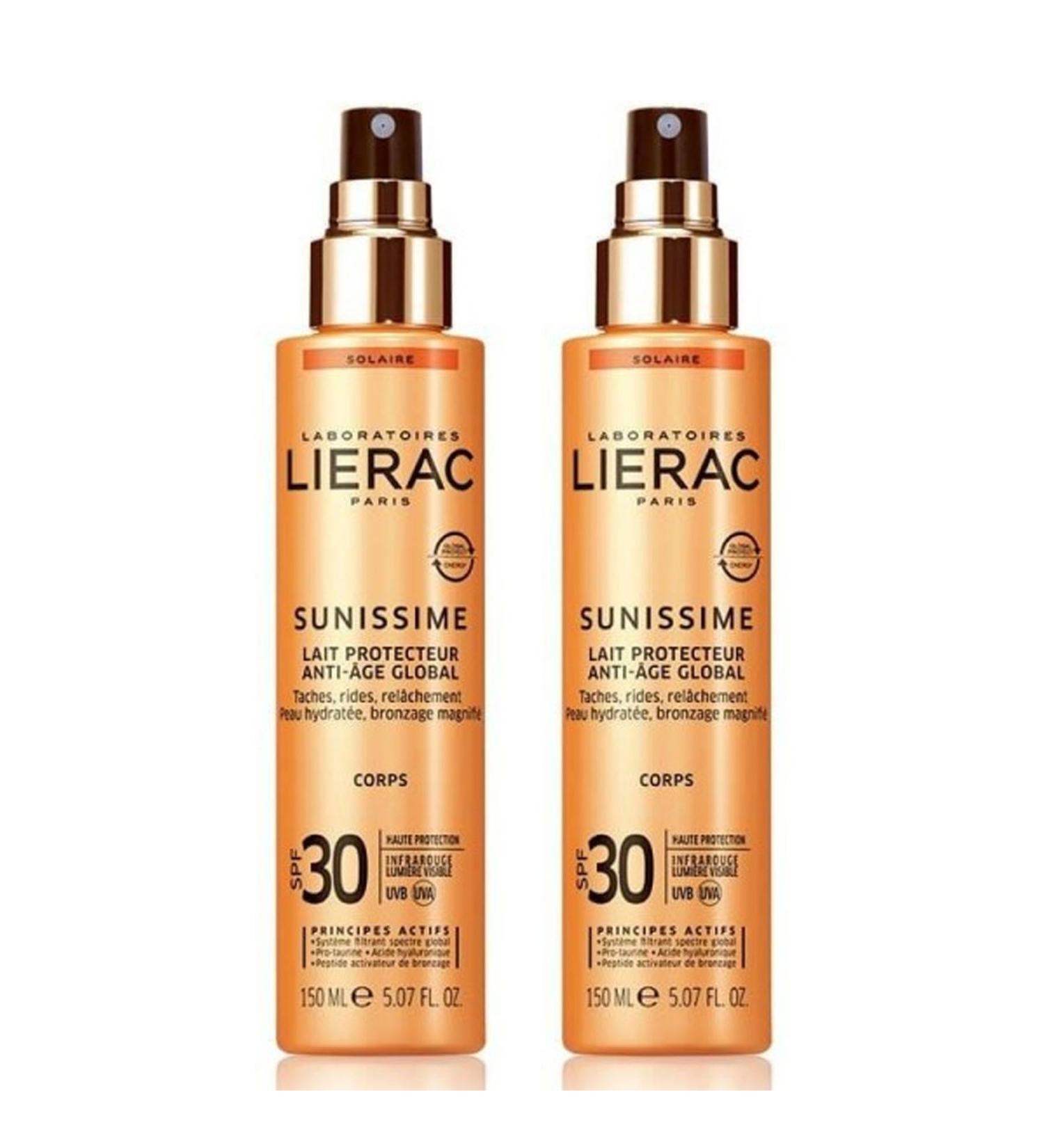 Lierac Sunissime SPF 30 Energizing Protective Milk Sun Milk 150 ml 2-pack