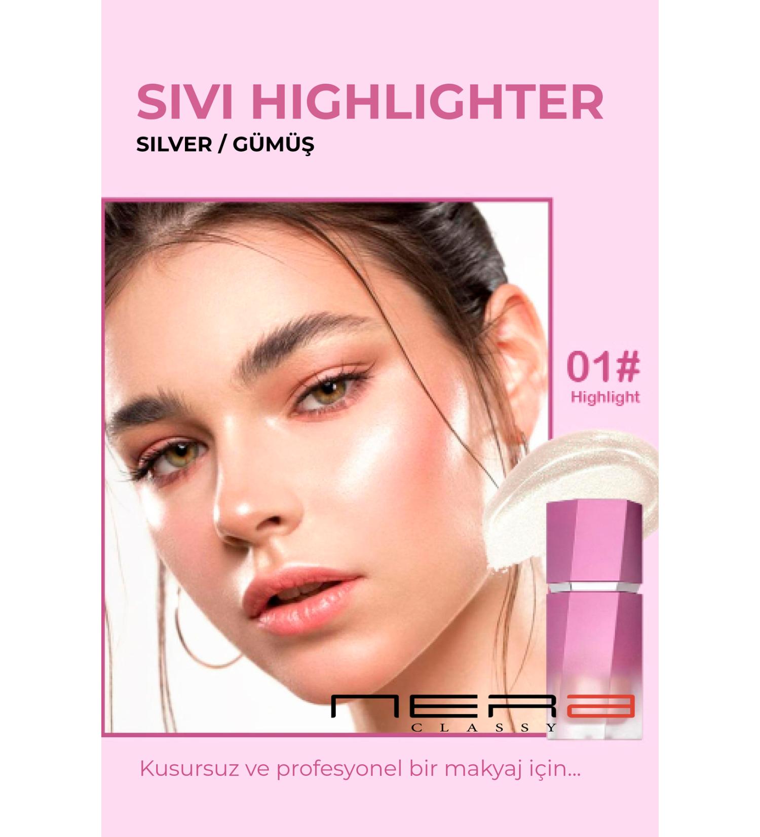 Nera Classy Liquid Highlighter / Illuminator / Natural Finish Shimmering Illuminator Highlighter - Buy Online on GoSupps.com